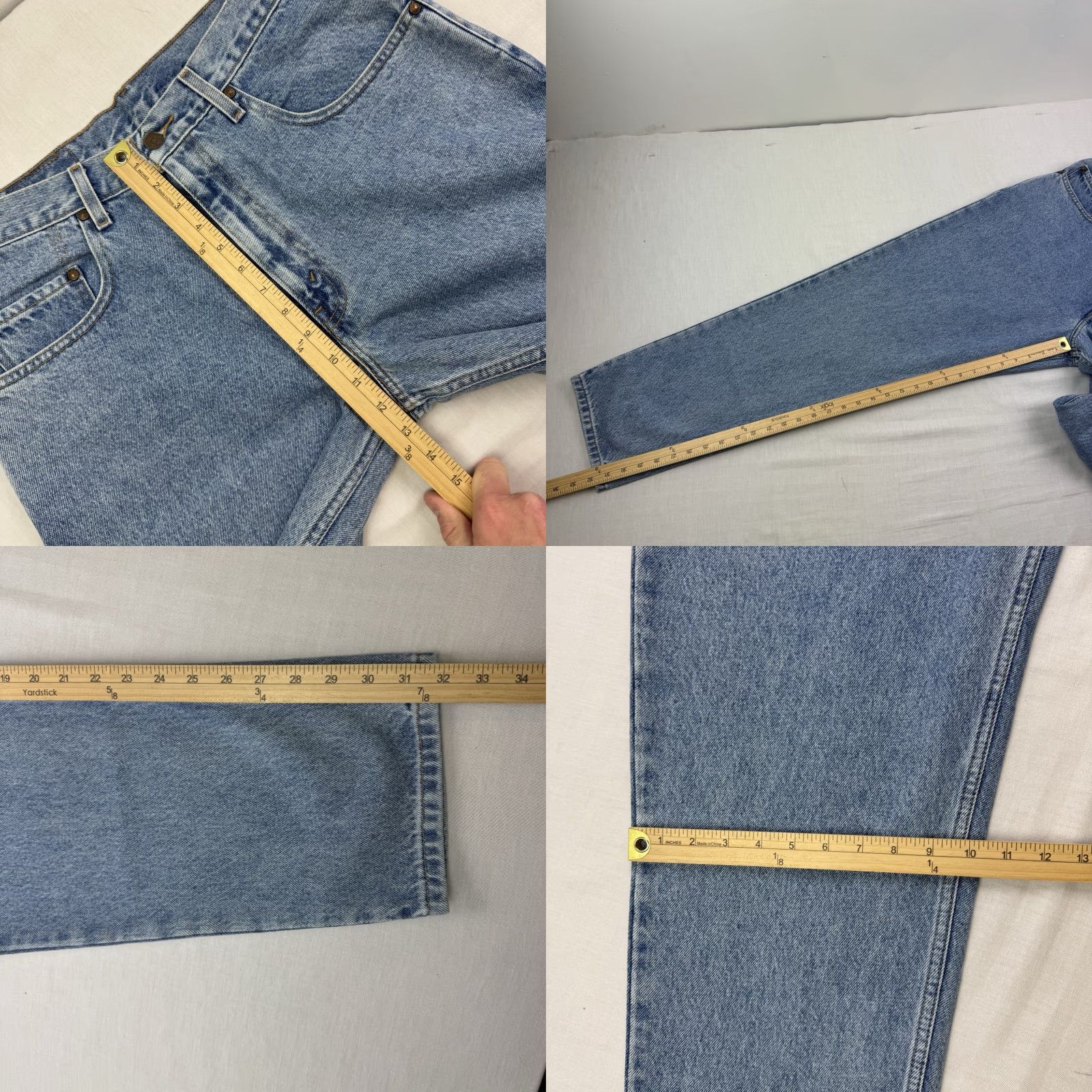 Levi's VINTAGE Levi's 545 Jeans Adult 34x32 Blue Grunge 90s Y2K Brown Tab Levis 545 Jeans Mens Regular 34 Blue 90s Grunge USA Jeans Size US 34 / EU 50 - 8 Thumbnail
