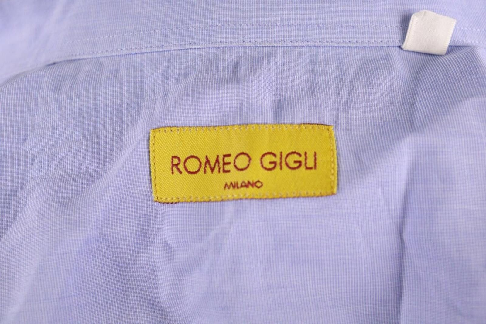 Romeo Gigli Romeo Gigli Milano Blue Button Down Shirt Size 39 / 15 Size US M / EU 48-50 / 2 - 11 Thumbnail