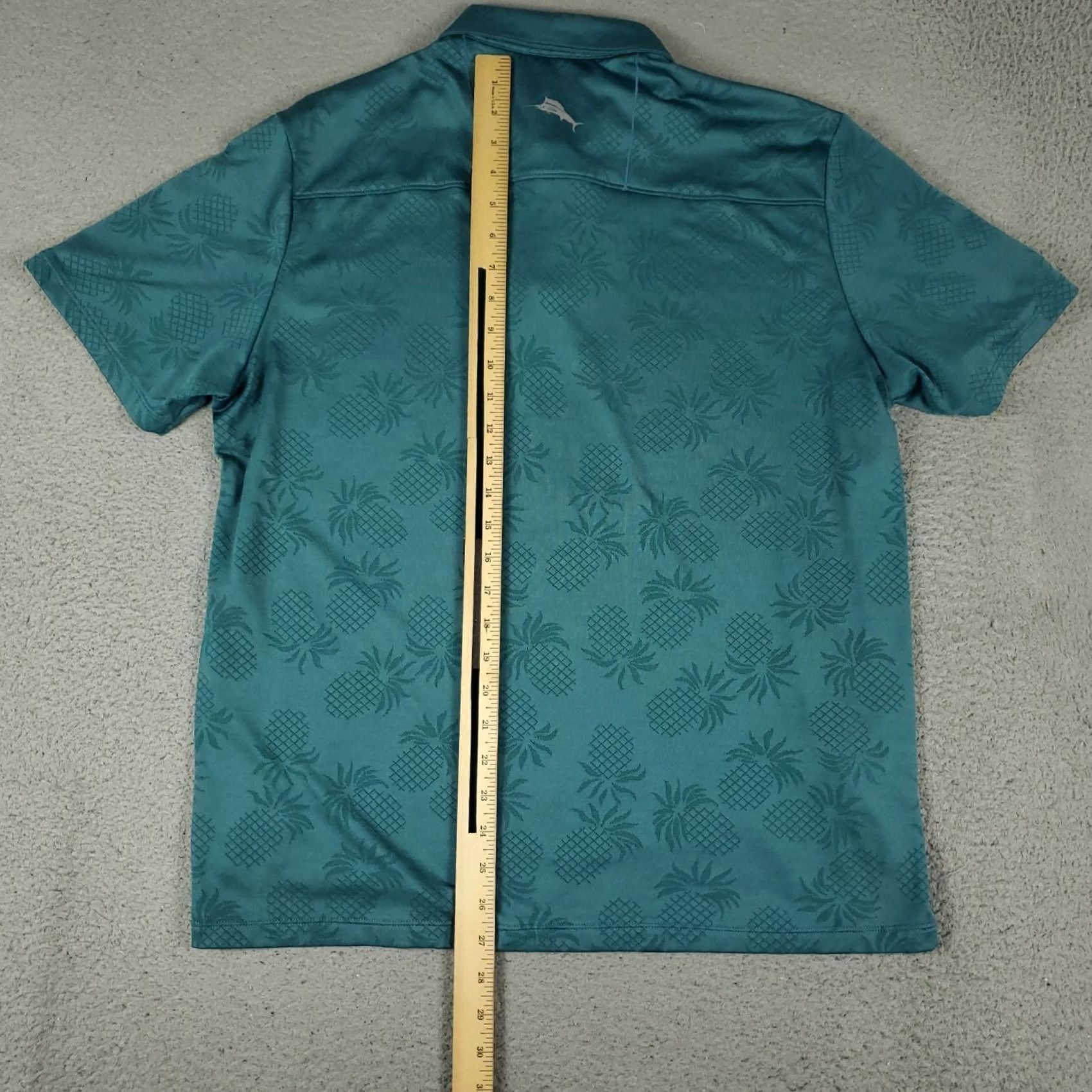 Tommy Bahama Tommy Bahama Polo Shirt Mens Medium Teal Polyester Solid Short Sleeve Golf Size US M / EU 48-50 / 2 - 4 Thumbnail