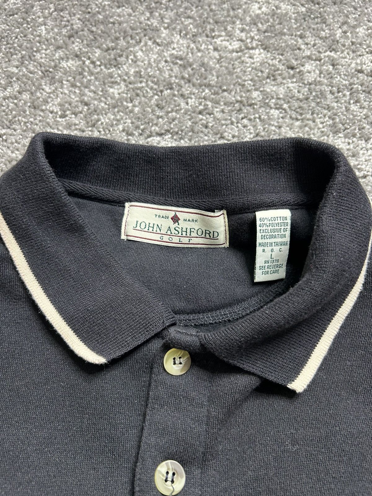 John Ashford × Vintage Vintage 80s/90s John Ashford Golf Rugby Crewneck Size US L / EU 52-54 / 3 - 5 Thumbnail