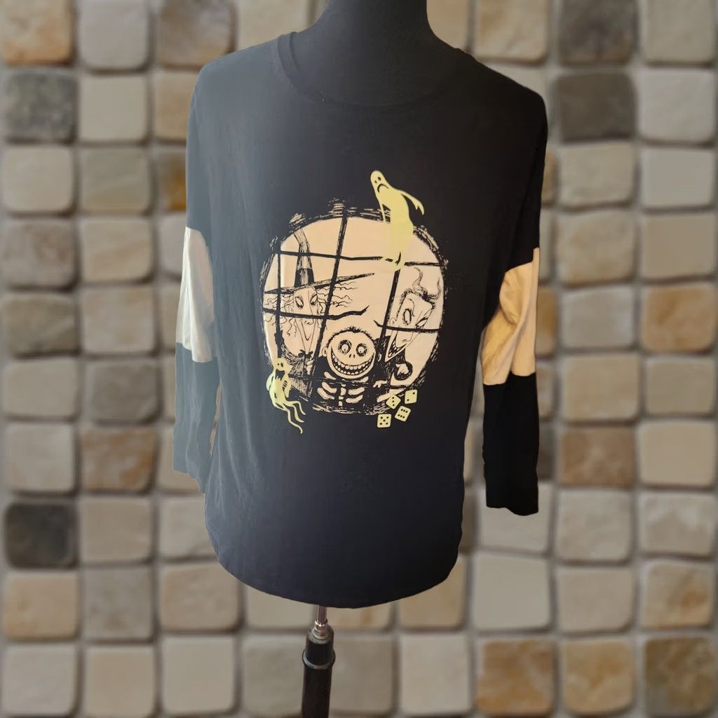 Disney Disney Nightmare Before Christmas Lock Shock Barrel Long Sleeve Shirt Hot Topic Black Size M Size US M / EU 48-50 / 2 - 1 Thumbnail