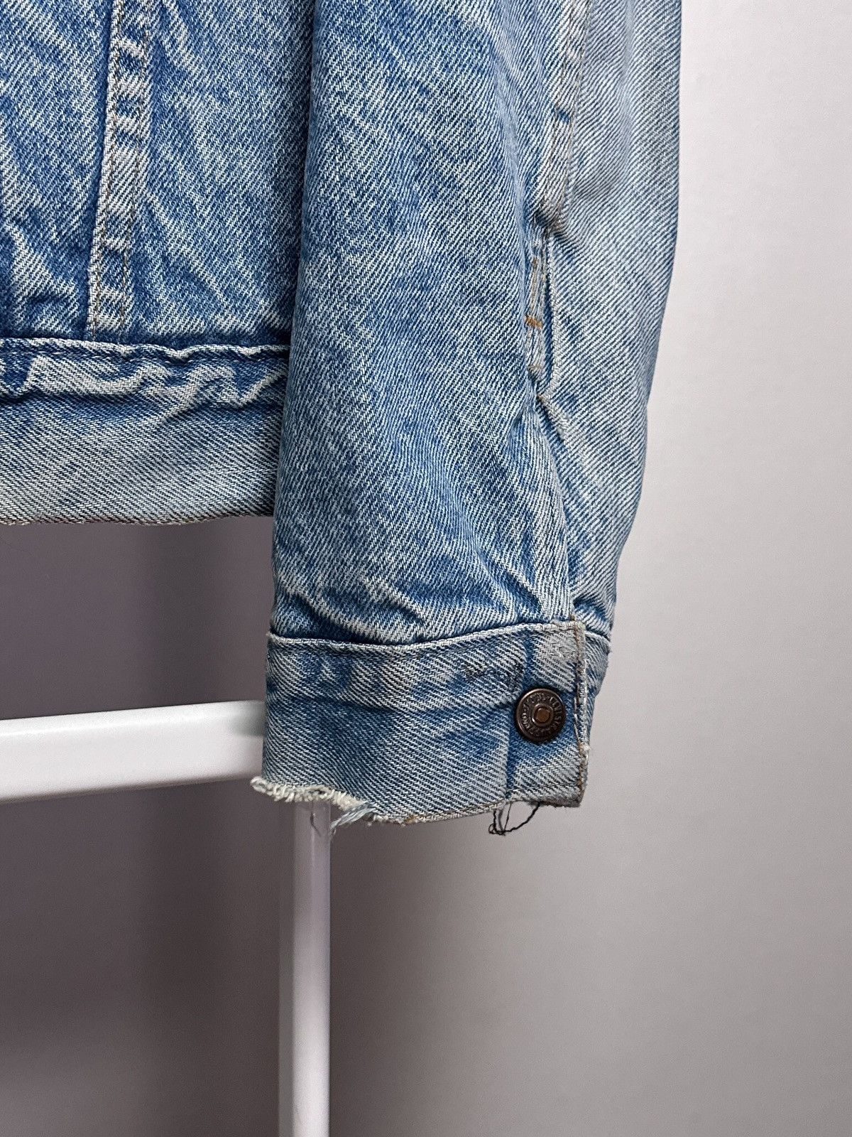 Levi's Levi’s 1970s 70605-0213 Blank Tab Sherpa Lined Denim Jacket Size US S / EU 44-46 / 1 - 5 Thumbnail