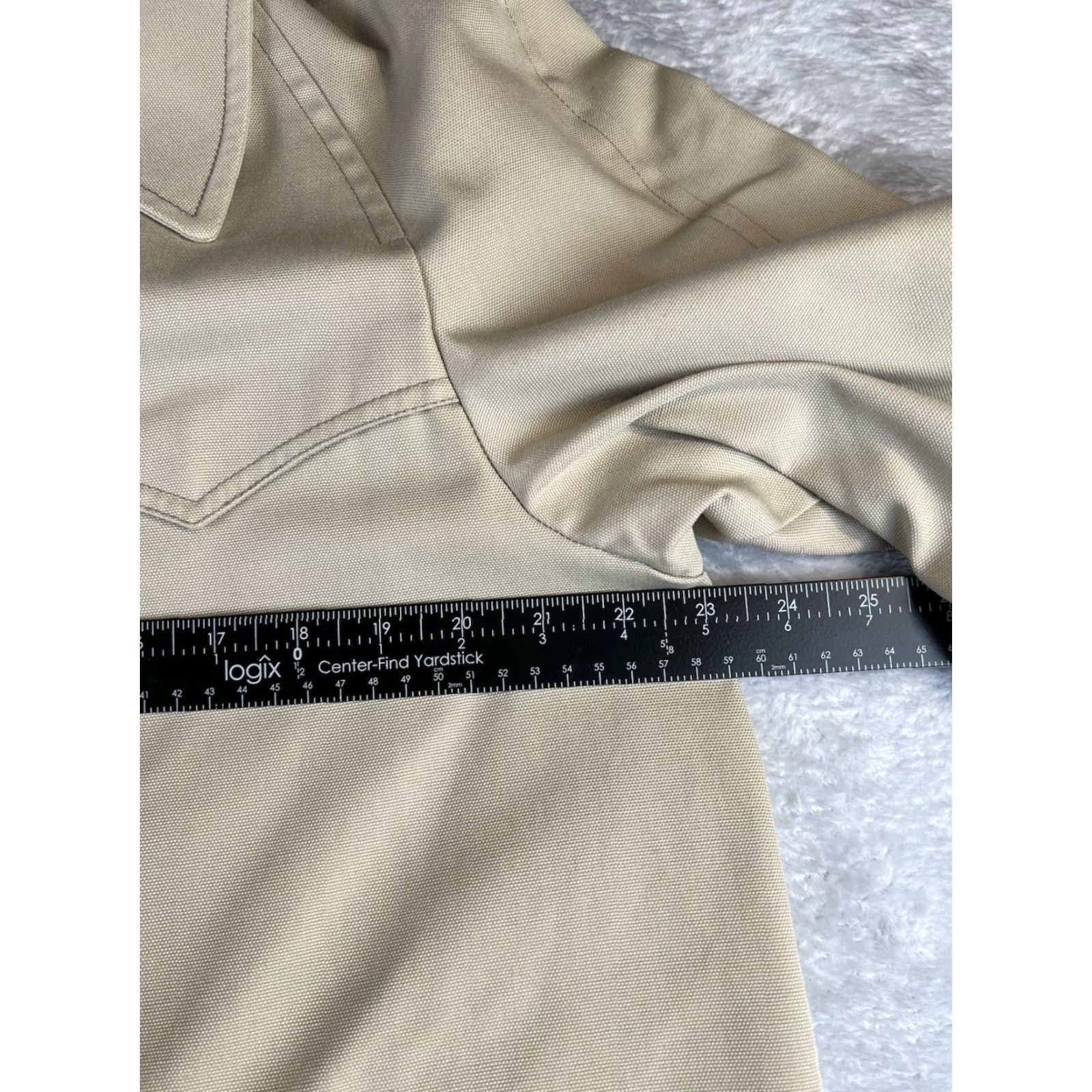 London Fog VINTAGE London Fog Coat Canvas Duck Mens 40 R Cream White Preppy Parka Mens Size US XXS / EU 40 - 5 Thumbnail