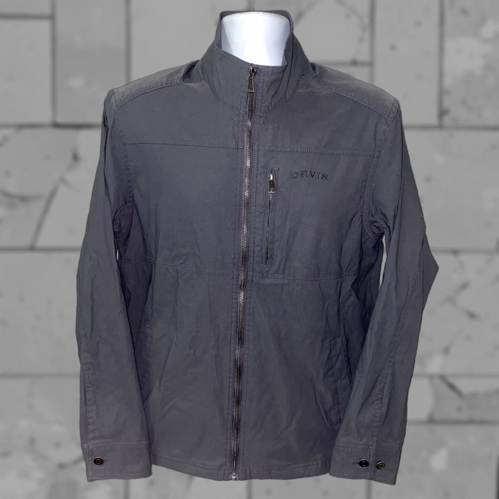 Orvis Orvis Mens Gray Nylon Full Zip Jacket Size M Size US M / EU 48-50 / 2 - 1 Thumbnail