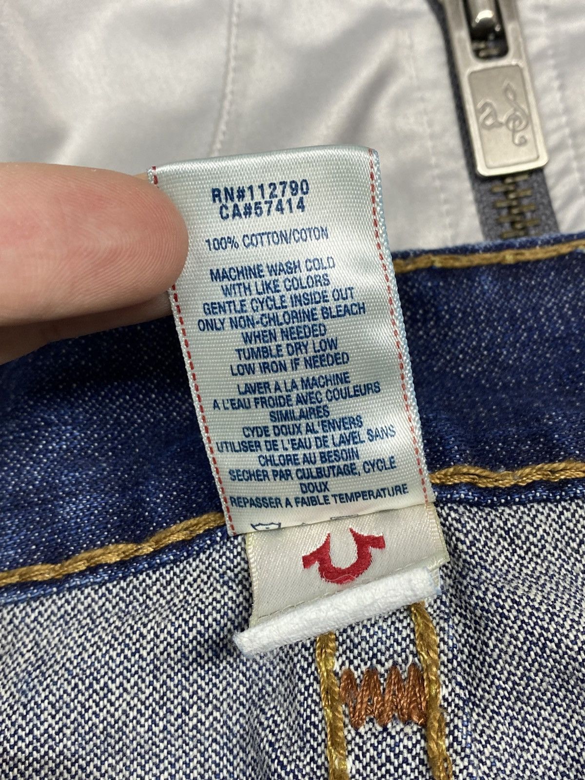 True Religion True Religion Ricky Jeans Made In USA Straight Stitched Y2K Size US 34 / EU 50 - 20 Thumbnail