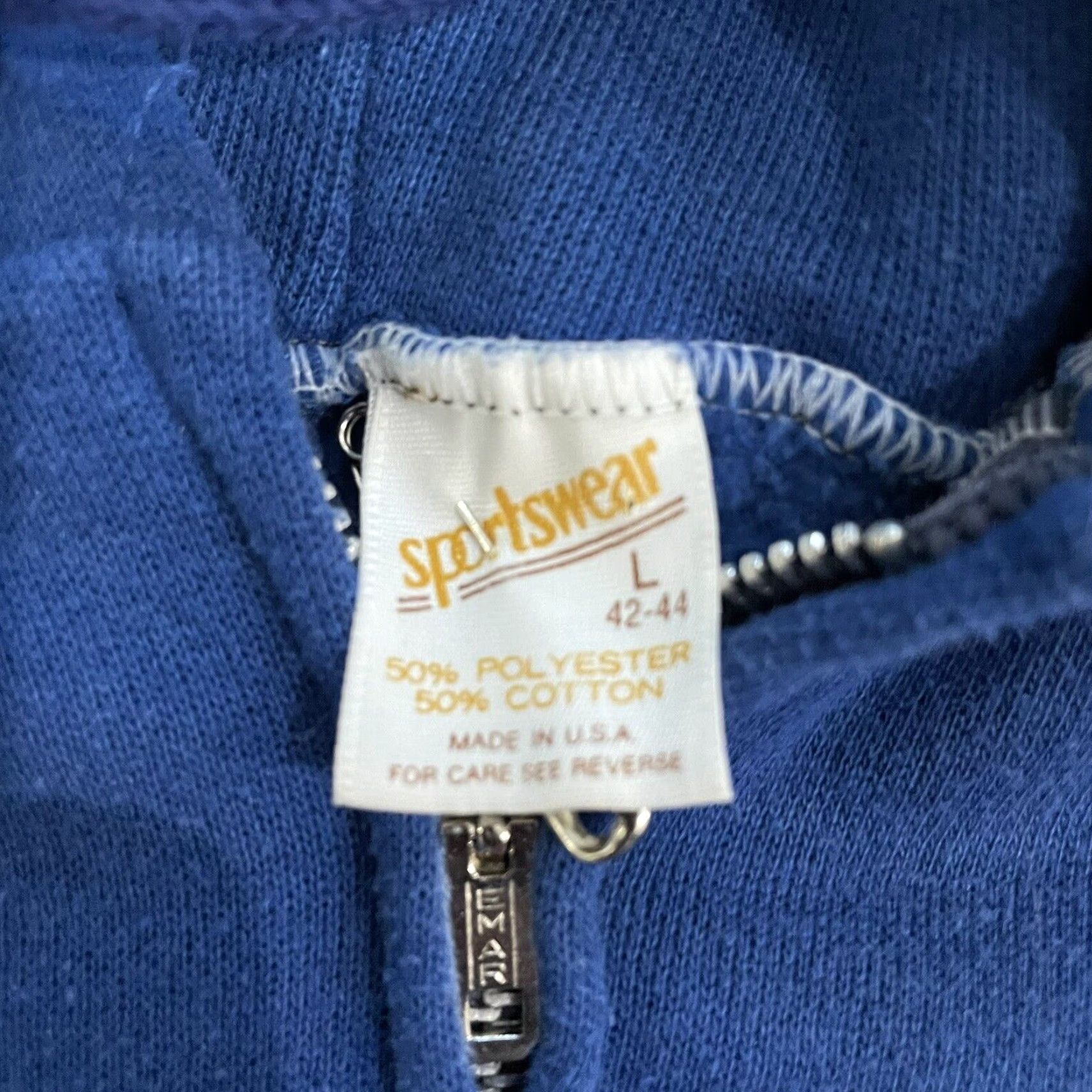 Vintage AriZona Hooded Jacket Blue Cotton Blend Mens Large Vintage Size US L / EU 52-54 / 3 - 4 Thumbnail