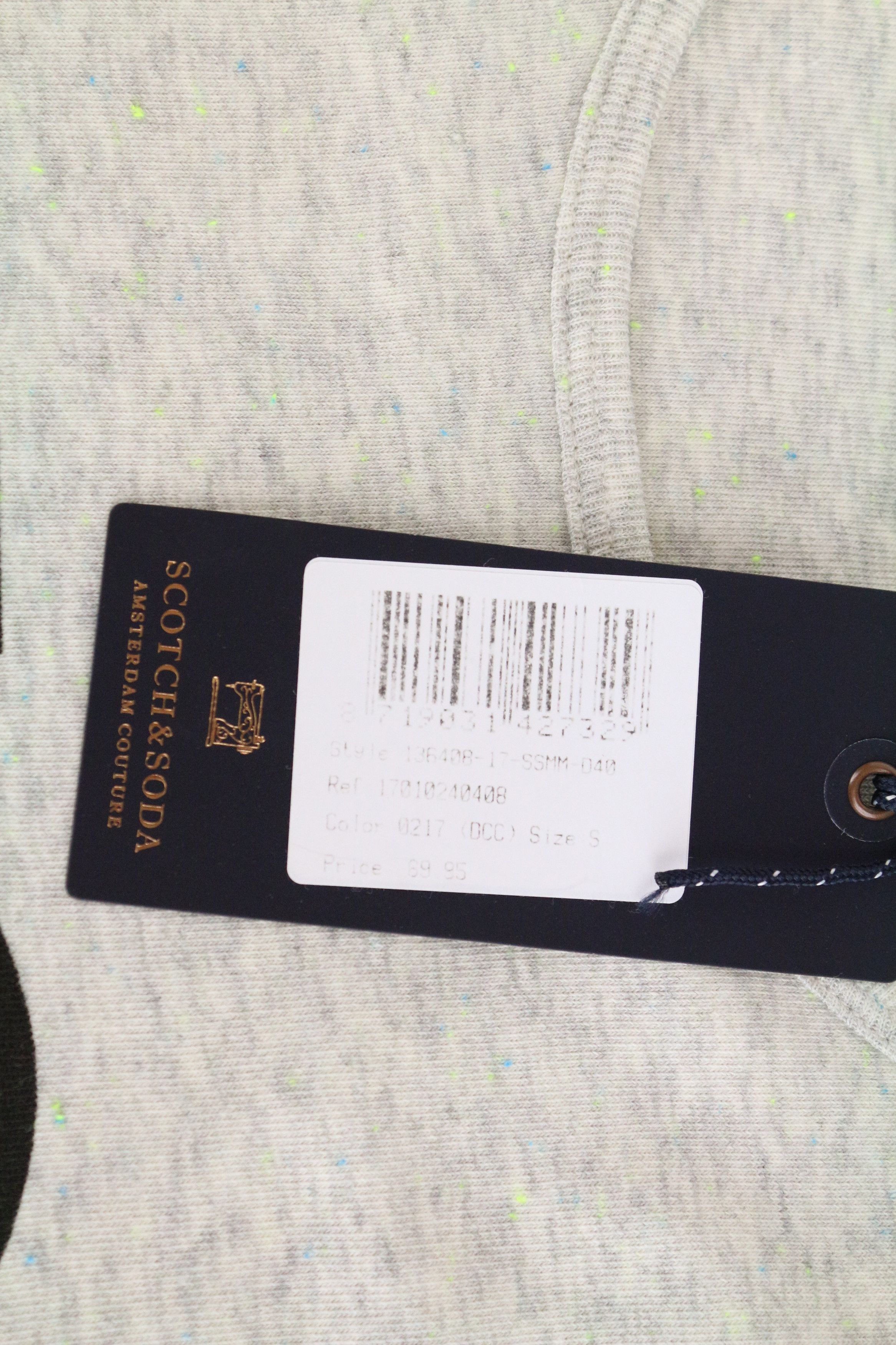 Scotch & Soda AMS COUTURE S Grey Cotton Blend Logo Sweatshirt 61691 Size US S / EU 44-46 / 1 - 5 Thumbnail