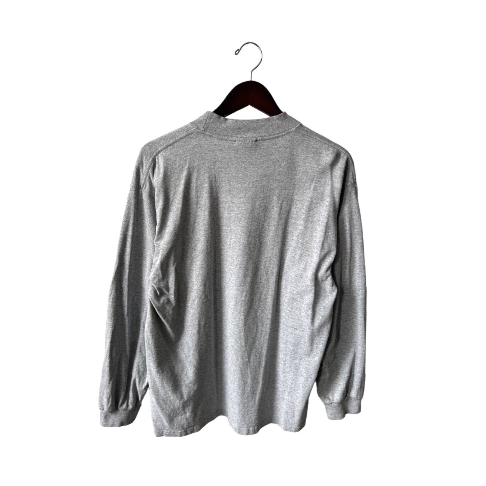 Nike VINTAGE Nike Silver Tag Mock Turtleneck Shirt Mens Large Gray 2000s Y2K Nike Swoosh Embroidered Size US L / EU 52-54 / 3 - 7 Thumbnail
