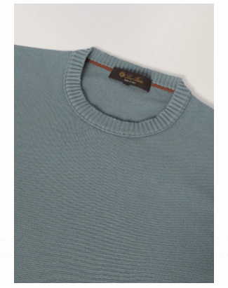 Loro Piana o1srvl11e0424 Girocollo Walkeri Sweatshirt in Green Size US M / EU 48-50 / 2 - 3 Thumbnail