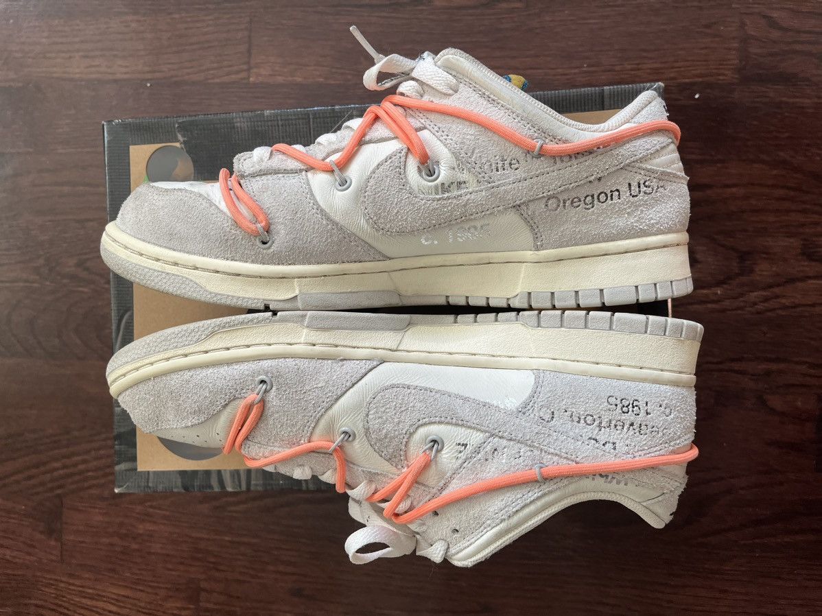 Nike × Off-White Off-White Nike Dunk Low lot 19 size 10 Size US 10 / EU 43 - 2 Thumbnail