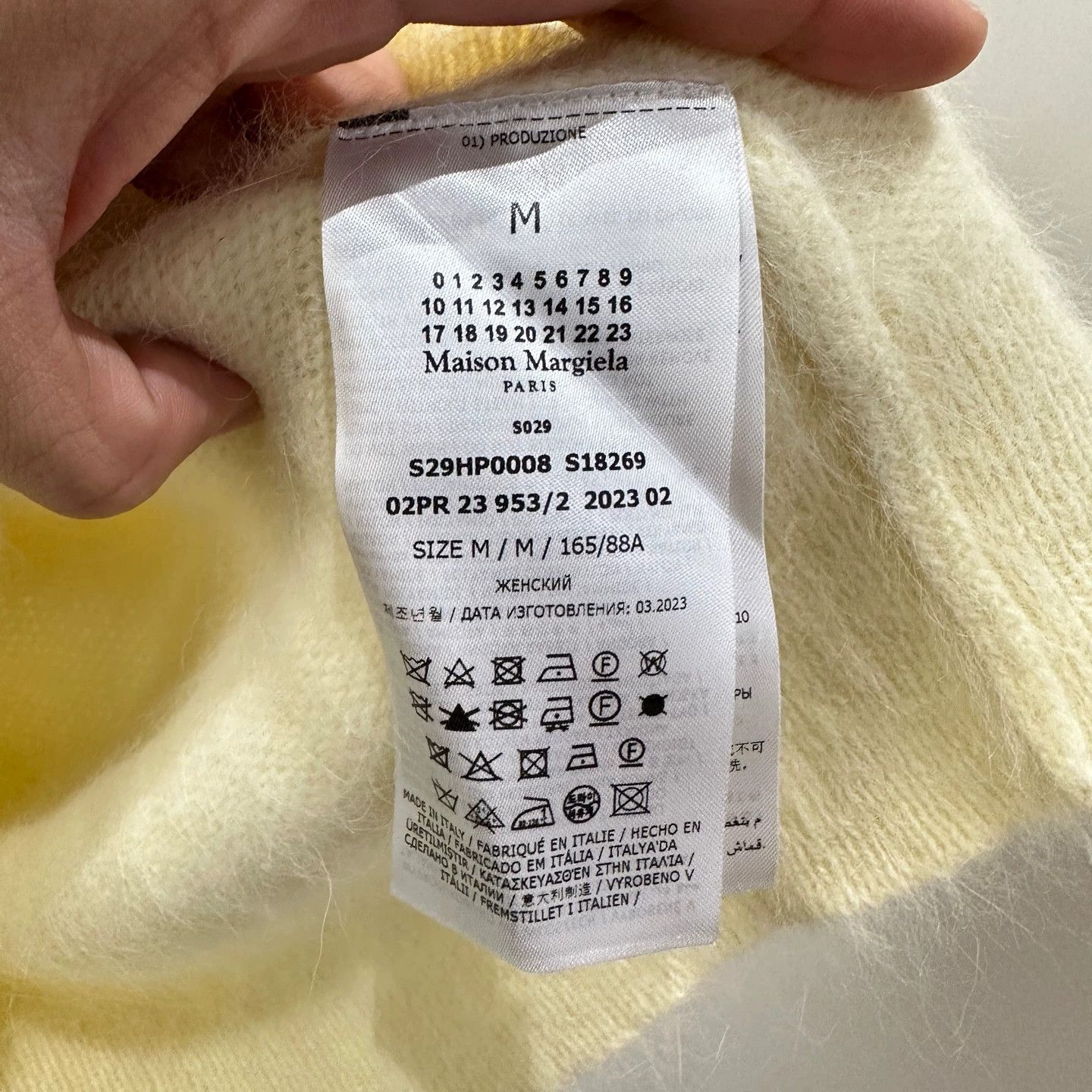 Maison Margiela MM Angora Rabbit Hair Knit Short Sleeve M Size XS / US 0-2 / IT 36-38 - 4 Thumbnail