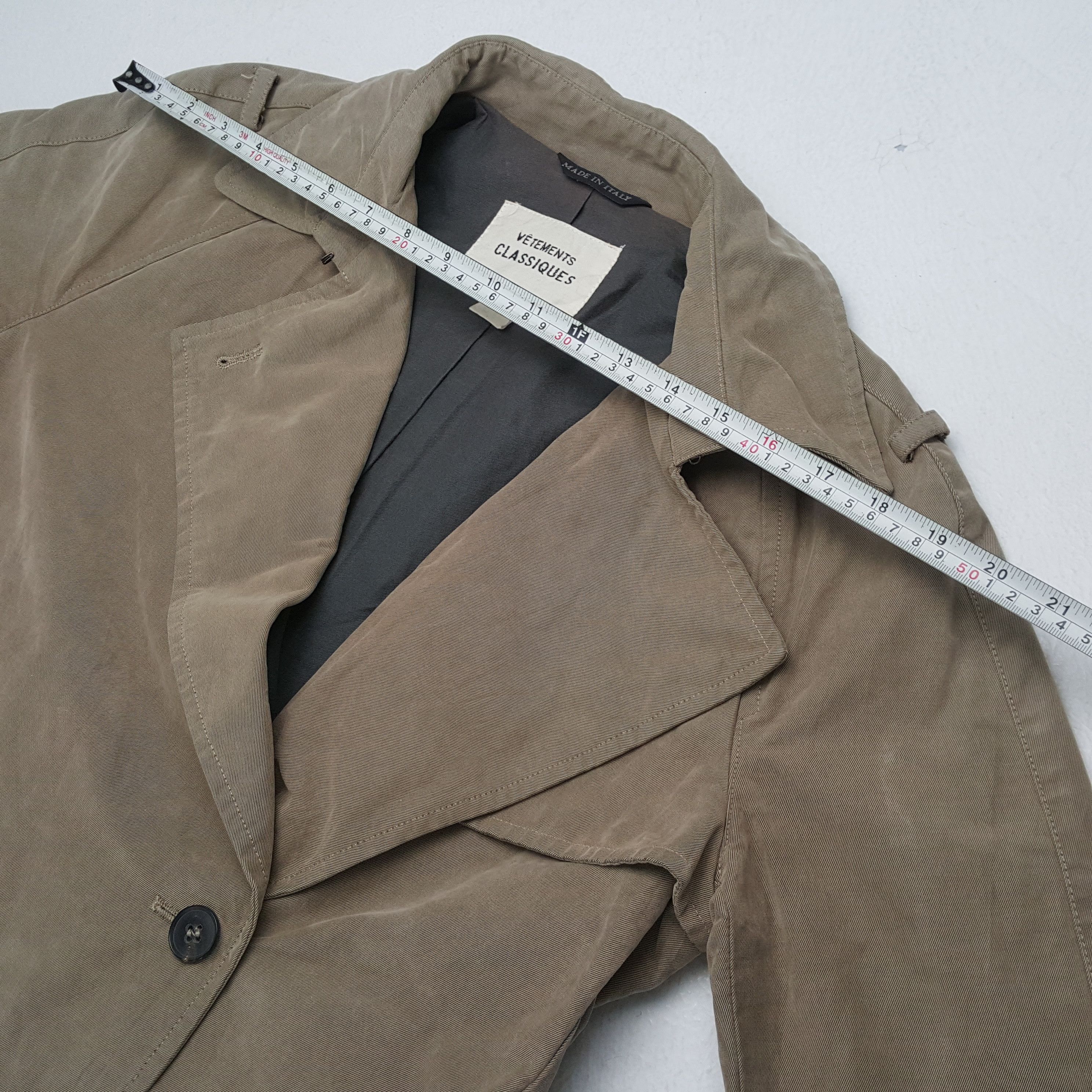 Vintage VETEMENTS CLASSIQUES Fashion Style Trench Jacket Size US M / EU 48-50 / 2 - 4 Thumbnail
