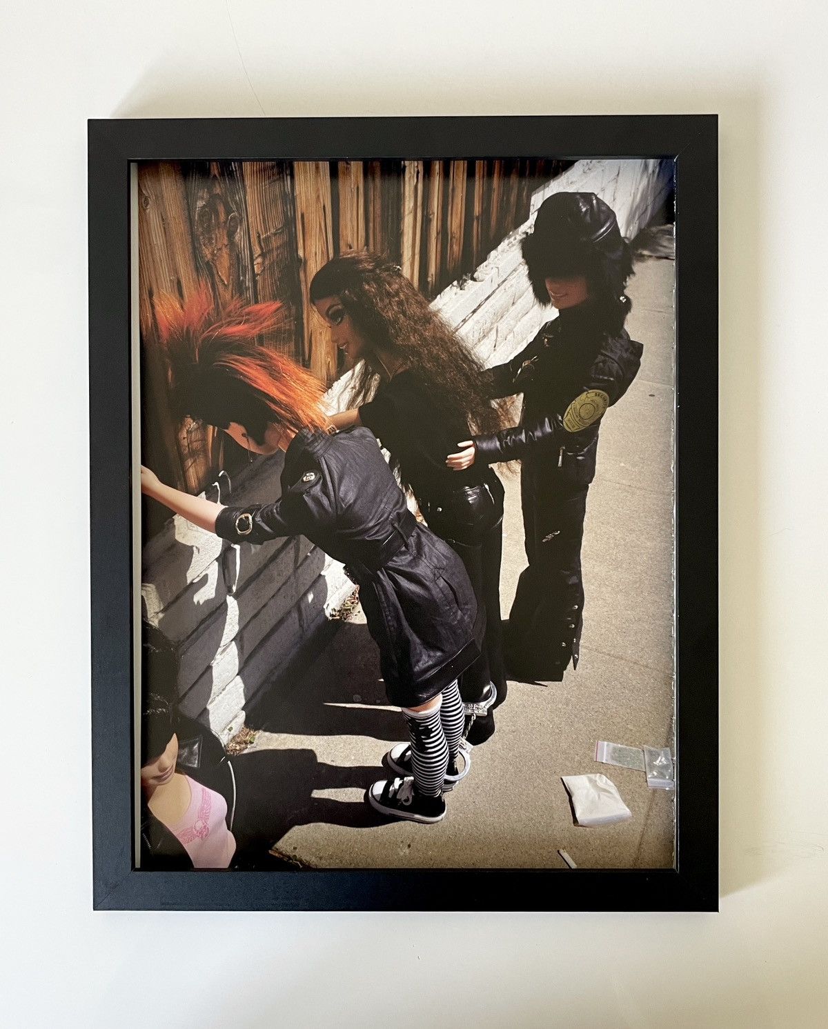 Chrome Hearts × Vintage Chrome Hearts Barbie police Framed poster 9x11 Size ONE SIZE - 1 Thumbnail