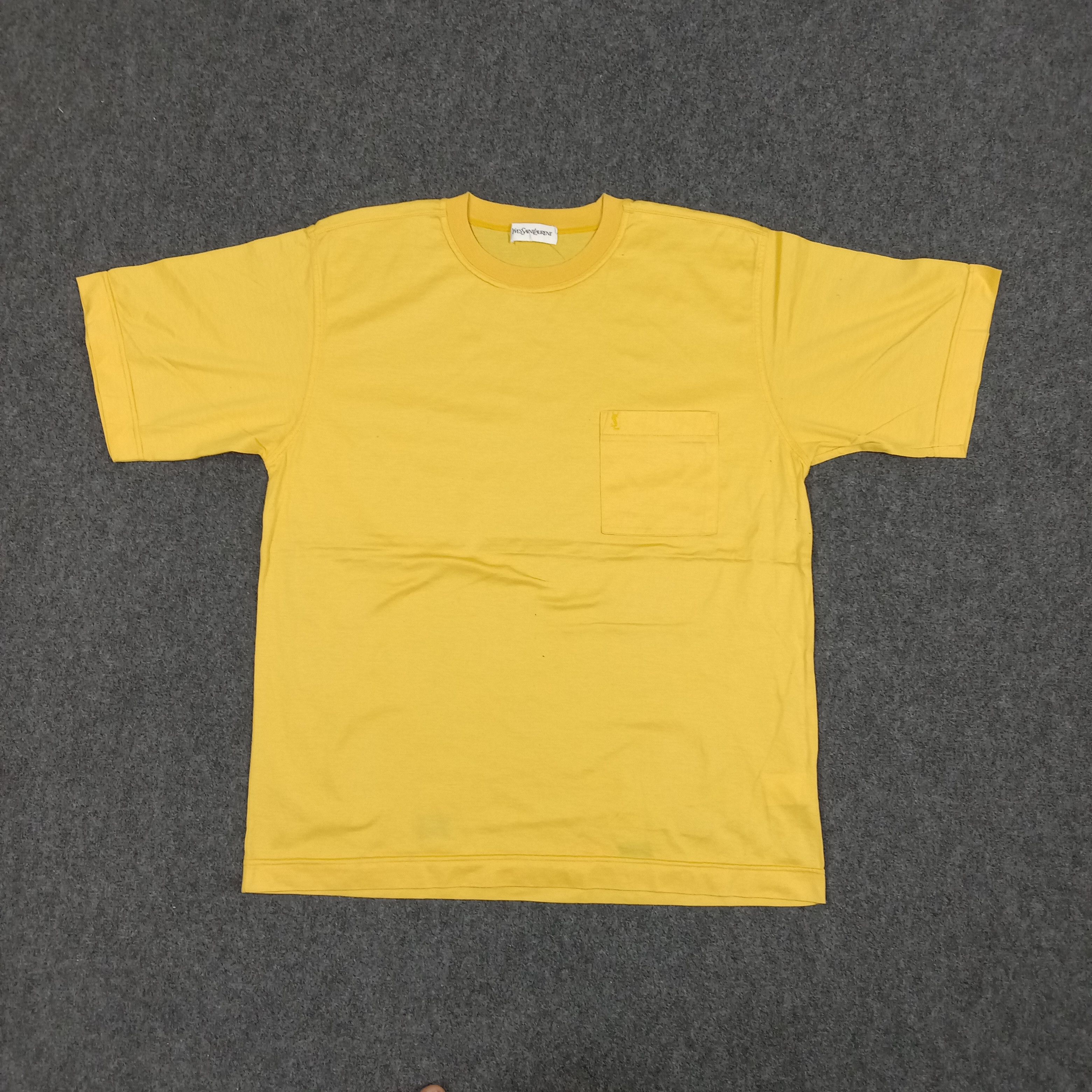 Vintage × Yves Saint Laurent Yves Saint Laurent Italian Brand Pocket Tshirt Size US L / EU 52-54 / 3 - 1 Thumbnail