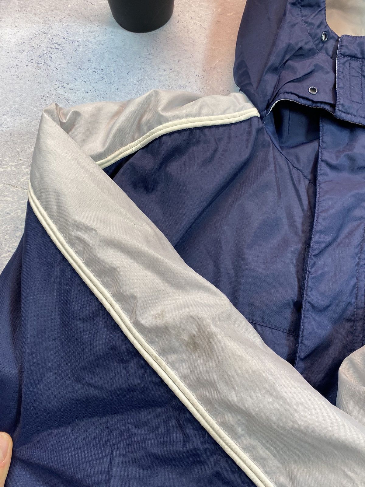 Vintage Vintage Nike 90s Blue Winter jacket with big centre logo Size US XL / EU 56 / 4 - 10 Thumbnail