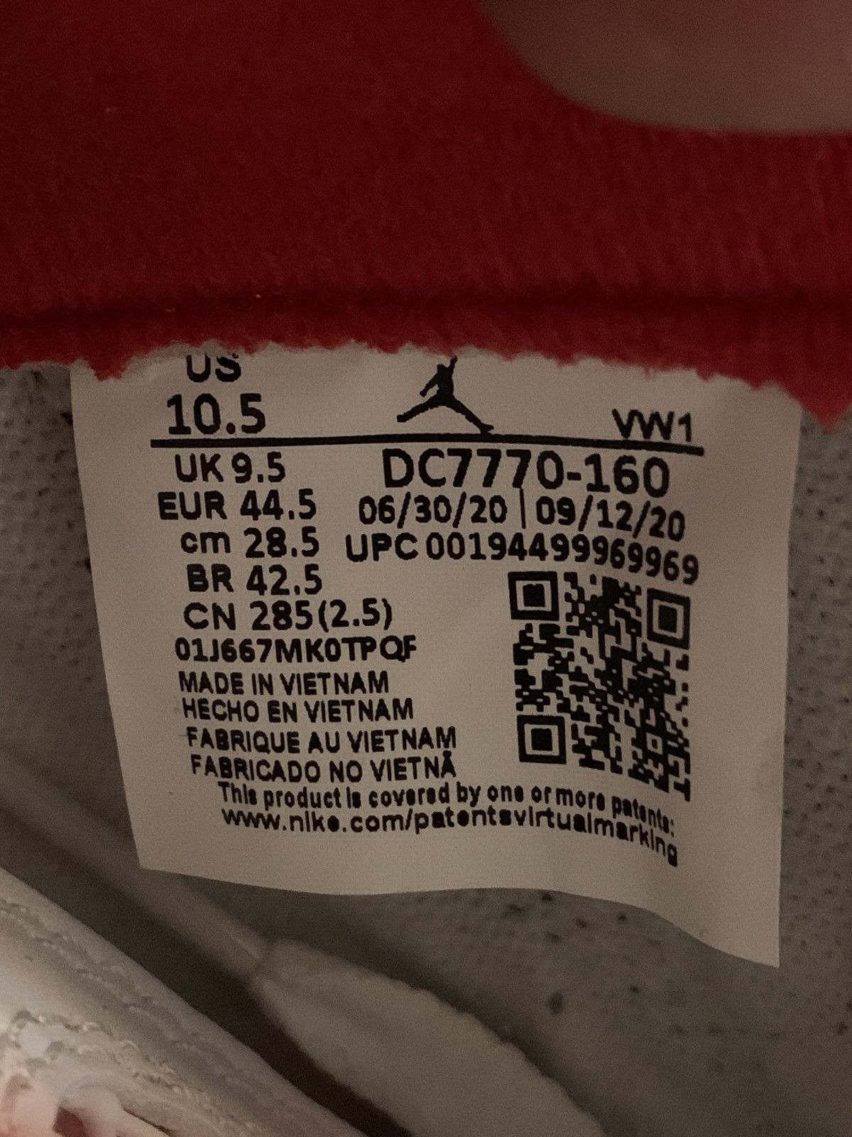 Jordan Brand × Nike Jordan 4 Fire Red 2020 Size US 10.5 / EU 43-44 - 7 Thumbnail