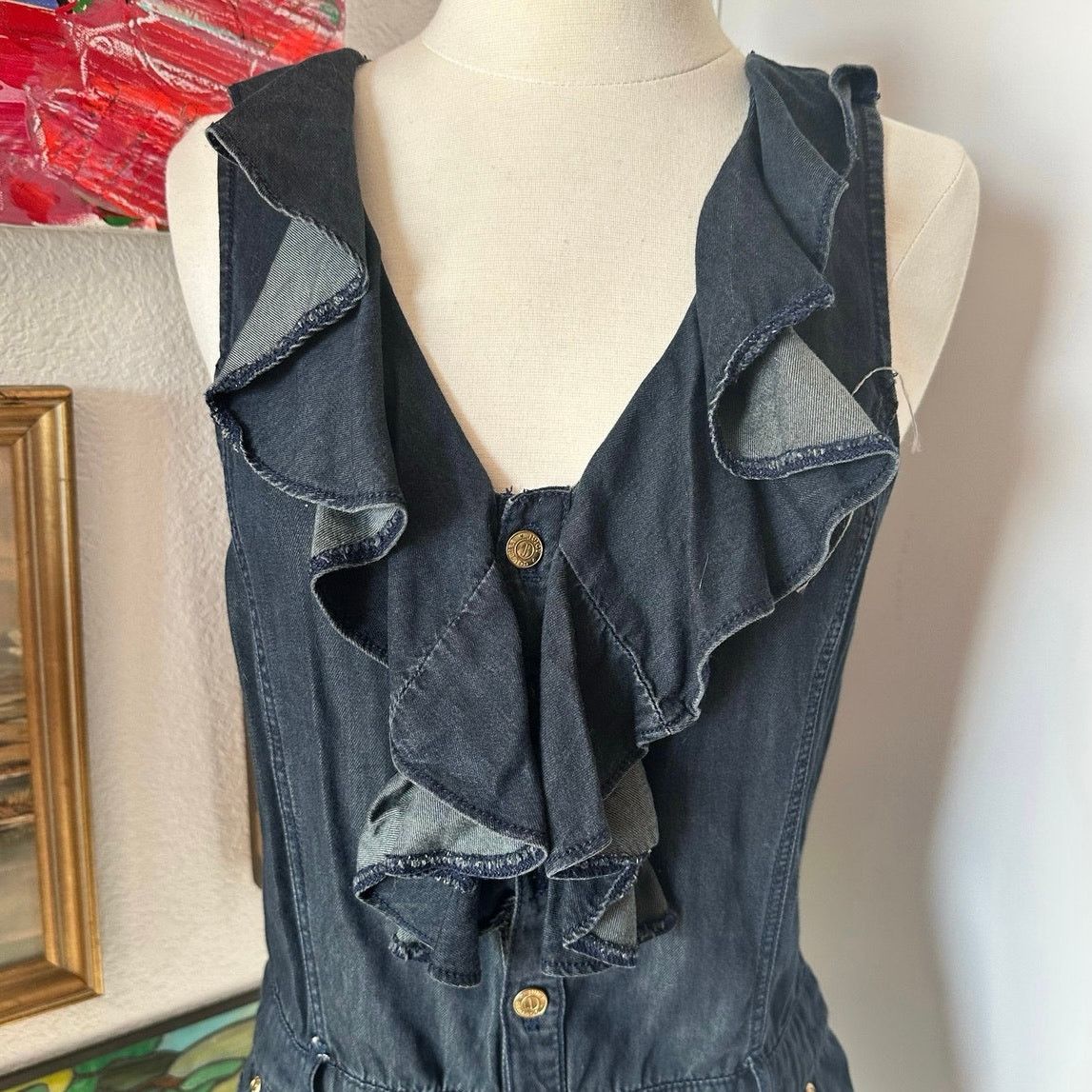 Juicy Couture juicy couture denim dress Size S / US 4 / IT 40 - 2 Thumbnail