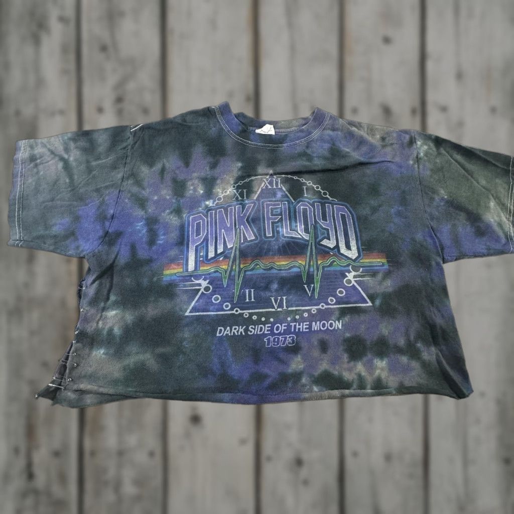 Anvil VINTAGE Pink Floyd T-Shirt Mens Large 90s Band Rock Music Tie Dye Dark Side Of The Moon US Made Size US L / EU 52-54 / 3 - 1 Thumbnail