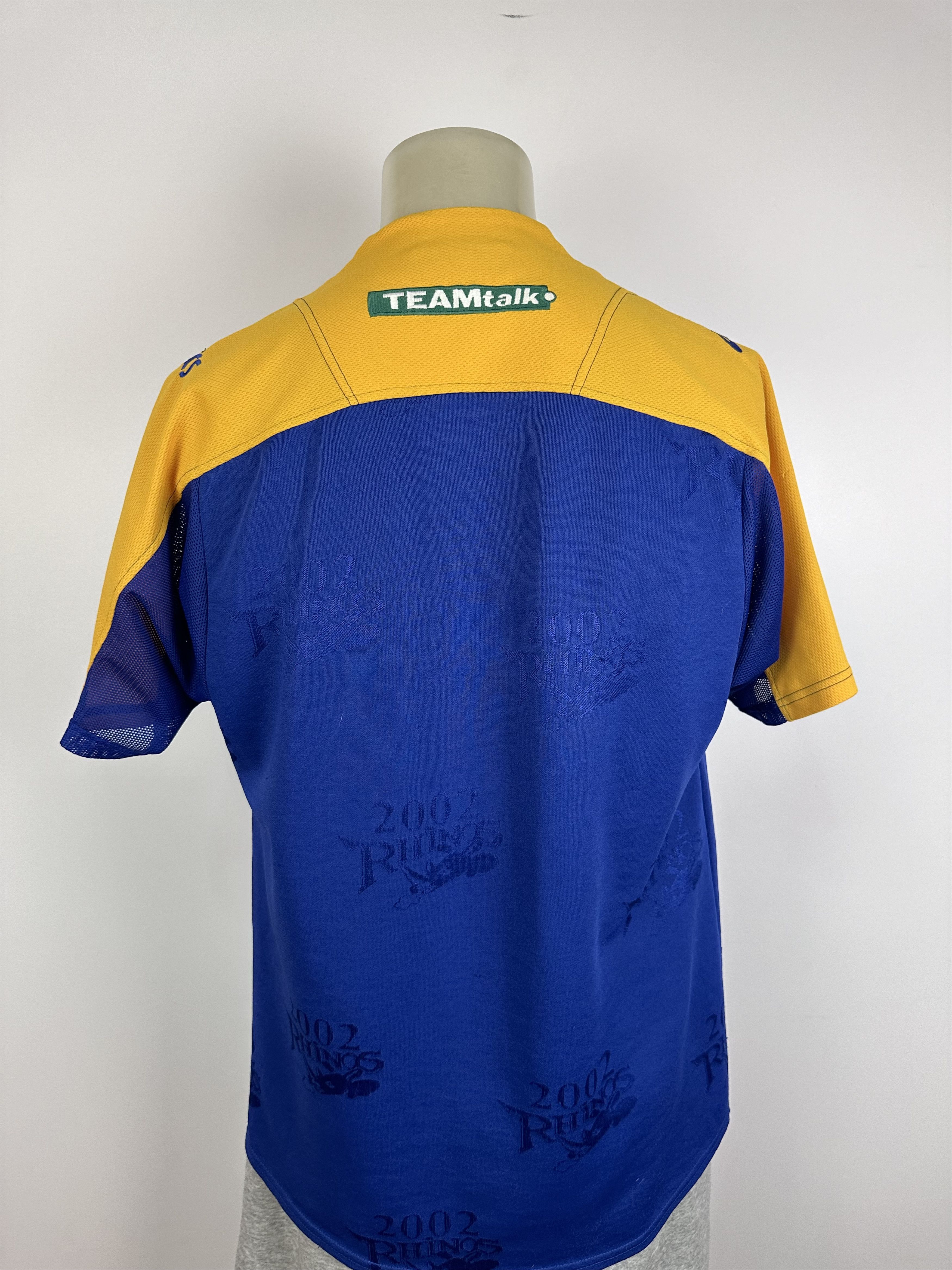 Asics × Vintage Leeds Rhinos 2002 Asics Rugby Home Shirt Jersey Blue Size M Size US M / EU 48-50 / 2 - 8 Thumbnail