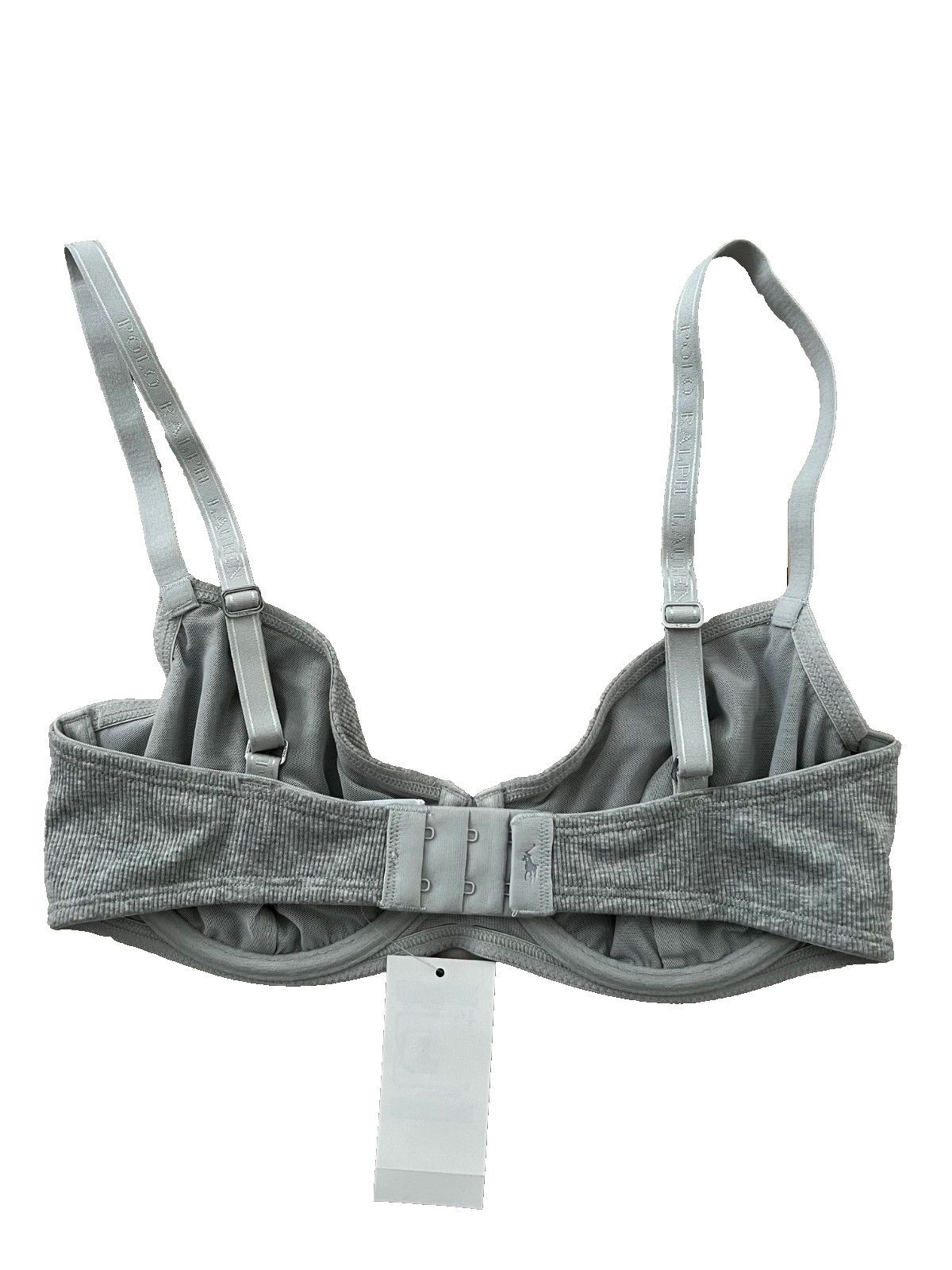 Polo Ralph Lauren Polo Ralph Lauren Modern Rib Demi Bra Heather Grey ( 34D ) Size S / US 4 / IT 40 - 3 Thumbnail