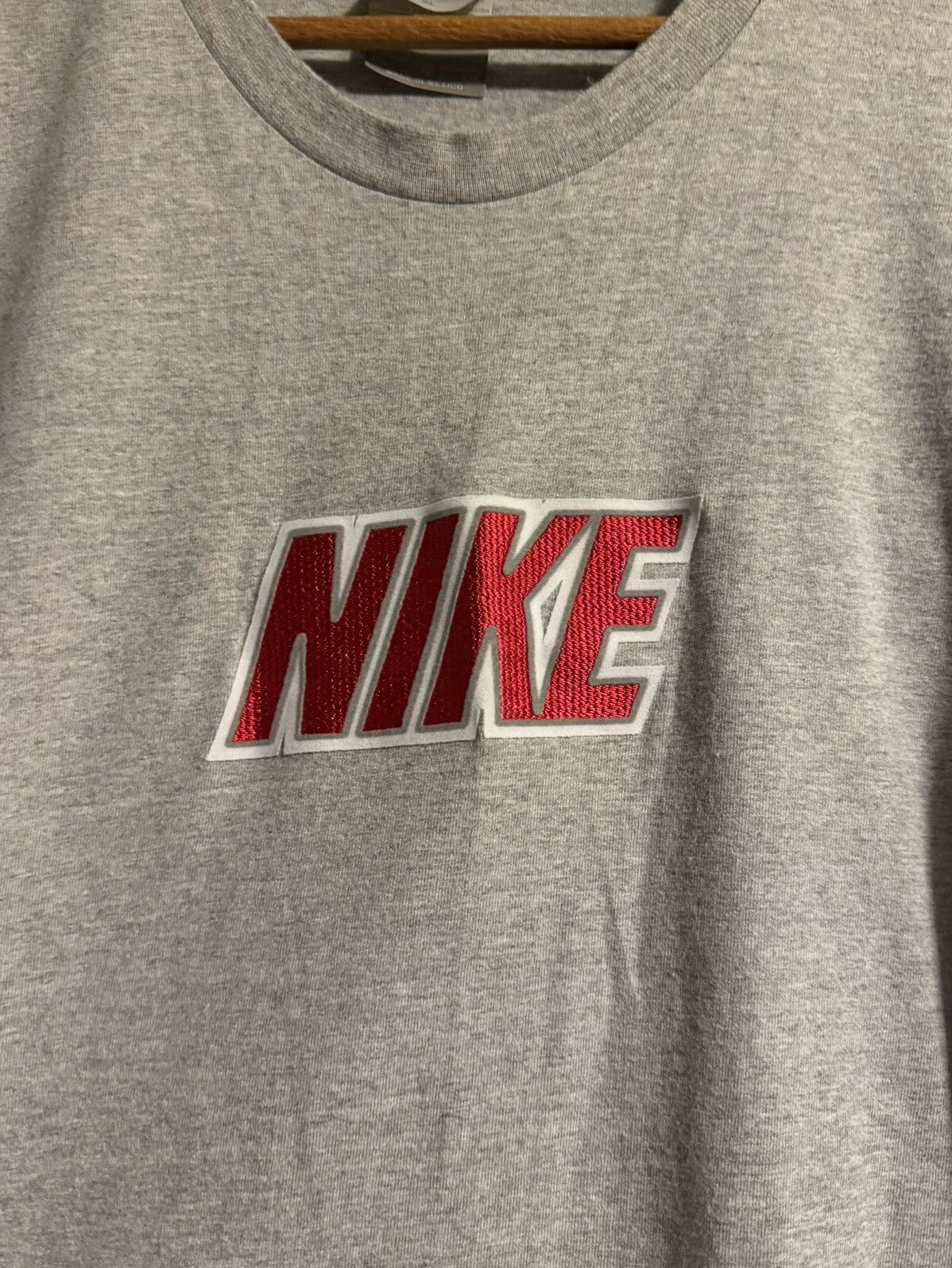 Nike vtg y2k nike long sleeve cotton shirt xl 2000s silver tag Size US XL / EU 56 / 4 - 2 Thumbnail