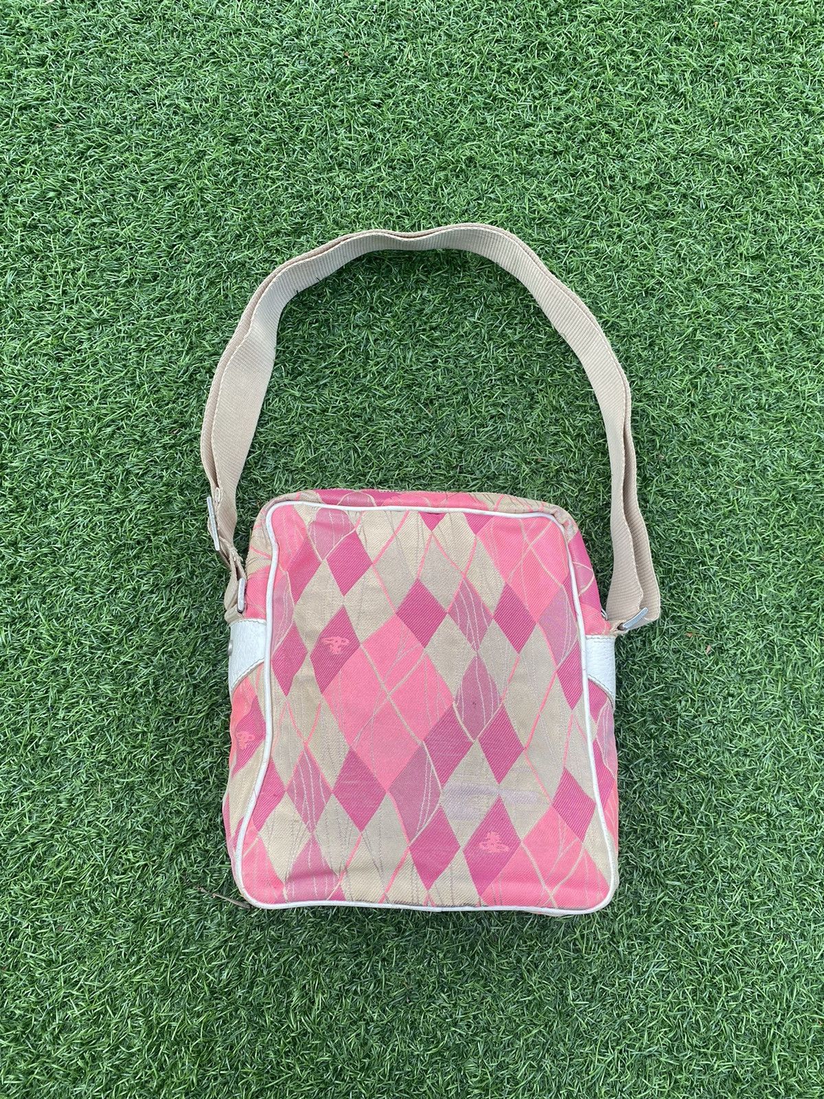 Vivienne Westwood VIVIENNE WESTWOOD PINK PATERN SLING BAG 🐎 Size ONE SIZE - 7 Thumbnail