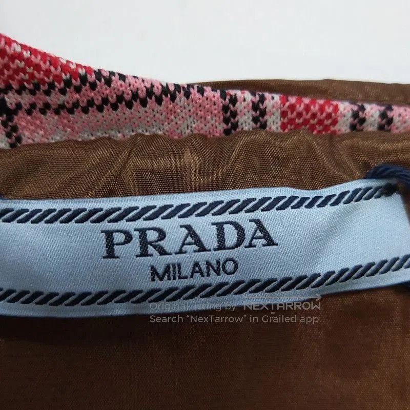 Prada Prada Colorblock Checkered Crop Top. Size US XL / EU 56 / 4 - 5 Thumbnail