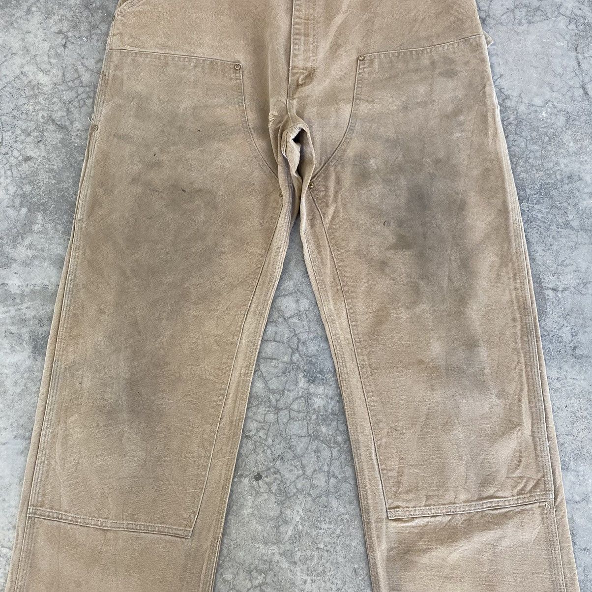 Carhartt VTG Carhartt Double Knee Faded Tan Dirty Carpenter Pants Size US 36 / EU 52 - 5 Thumbnail