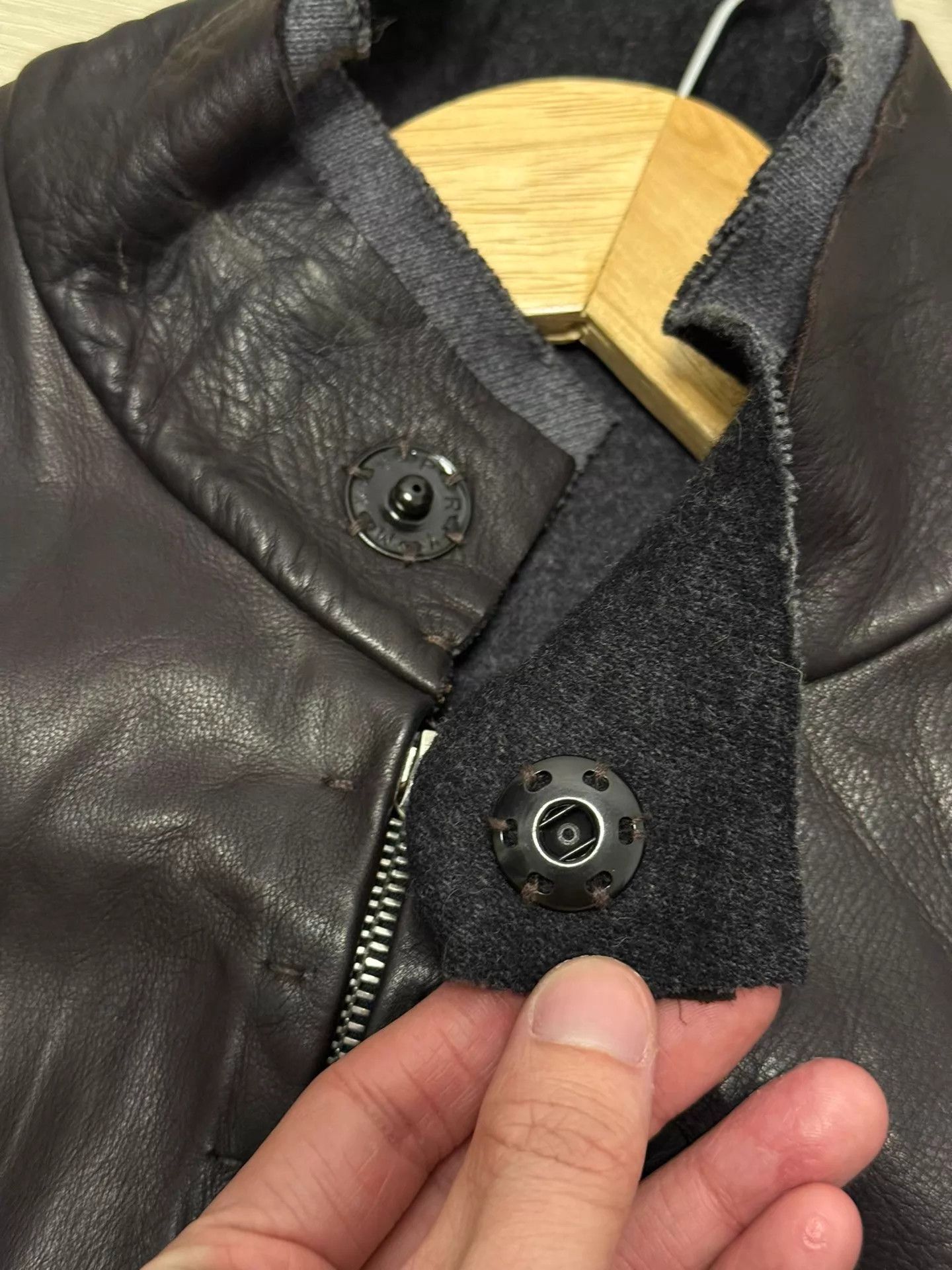 Ma+ M.A+ by Maurizio Amadei Silver Cross Leather Jacket sz52 Size US L / EU 52-54 / 3 - 6 Thumbnail