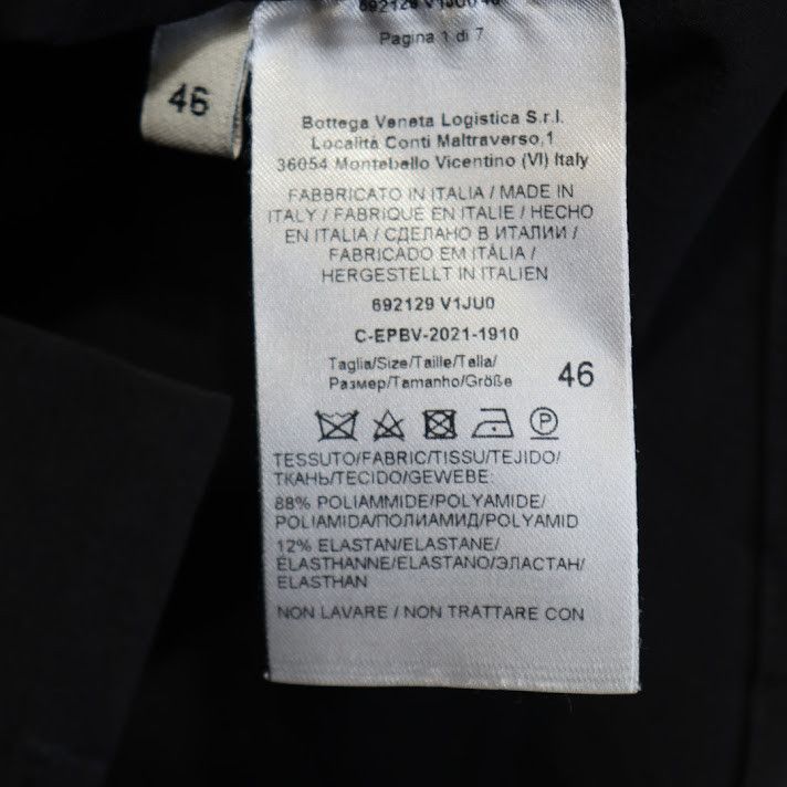 Bottega Veneta o1rshd1 Washed Stretch Nylon Shirt in Black Size US S / EU 44-46 / 1 - 15 Thumbnail