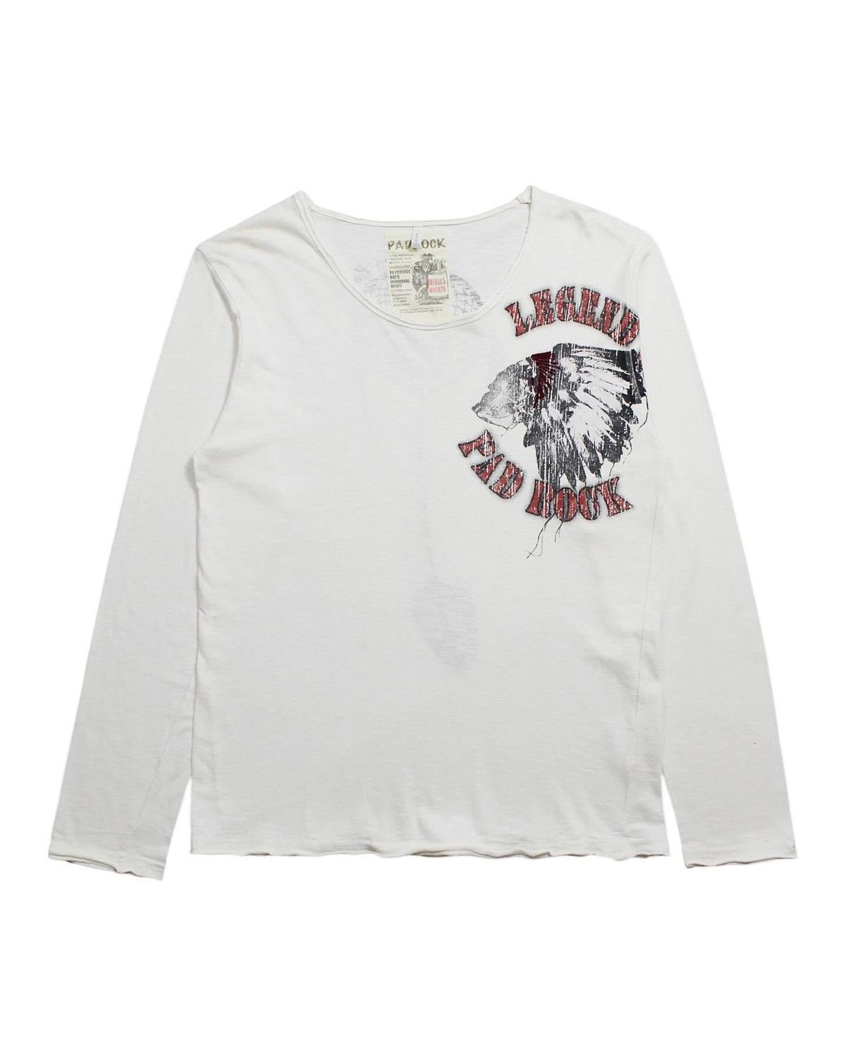 If Six Was Nine 2000S PAD ROCK RAW CUT FEATHER LONG SLEEVE | Grailed