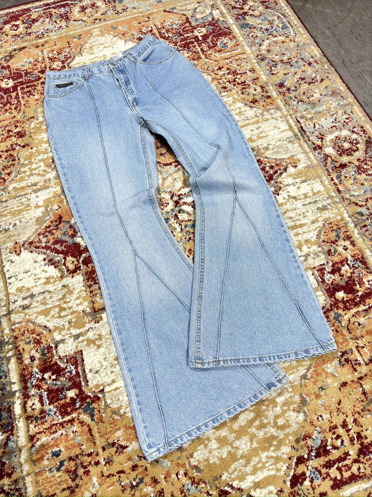 Hysteric Glamour × If Six Was Nine × Le Grande Bleu (L.G.B.) ᶠᵃⁿᶜʸᵍᵘʸ BNWT Y2K Flared Baggy Bootcut Denim Jeans Vintage Size US 30 / EU 46 - 1 Thumbnail