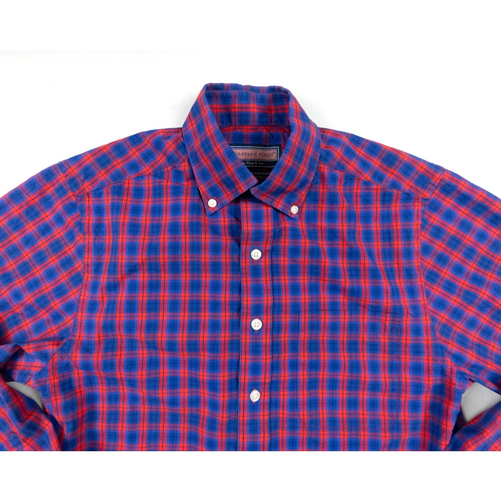 Vineyard Vines Vineyard Vines Shirt Mens Small Button Down Slim Fit Murray Check Preppy Work Shirt Size US S / EU 44-46 / 1 - 2 Thumbnail
