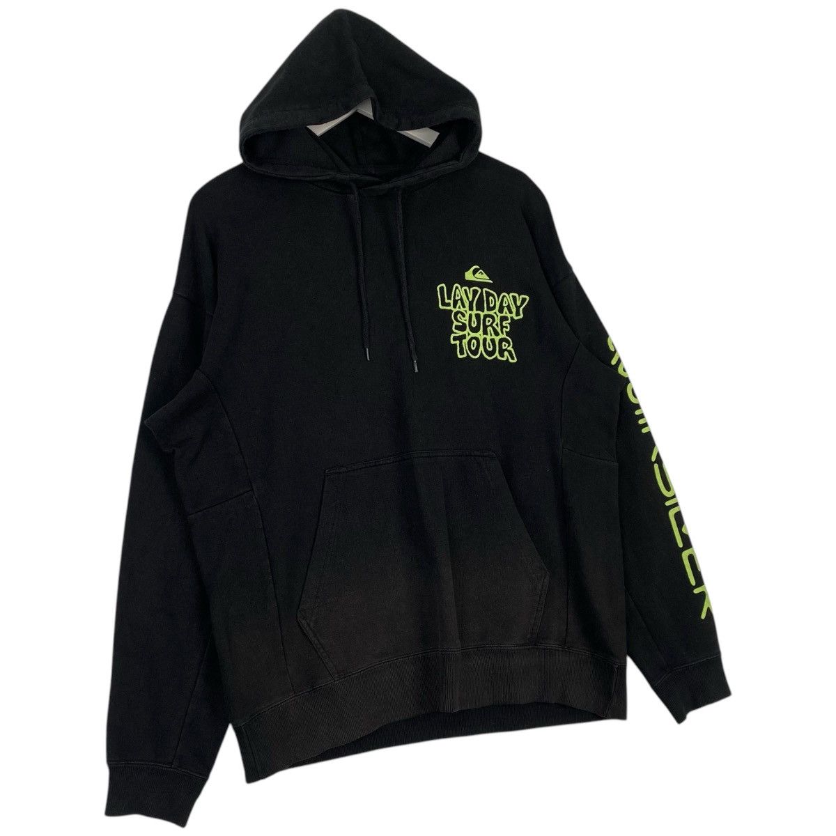 Vintage Vintage Quik Silver Hoodie Printed Sweater Black/Green Size US L / EU 52-54 / 3 - 3 Thumbnail