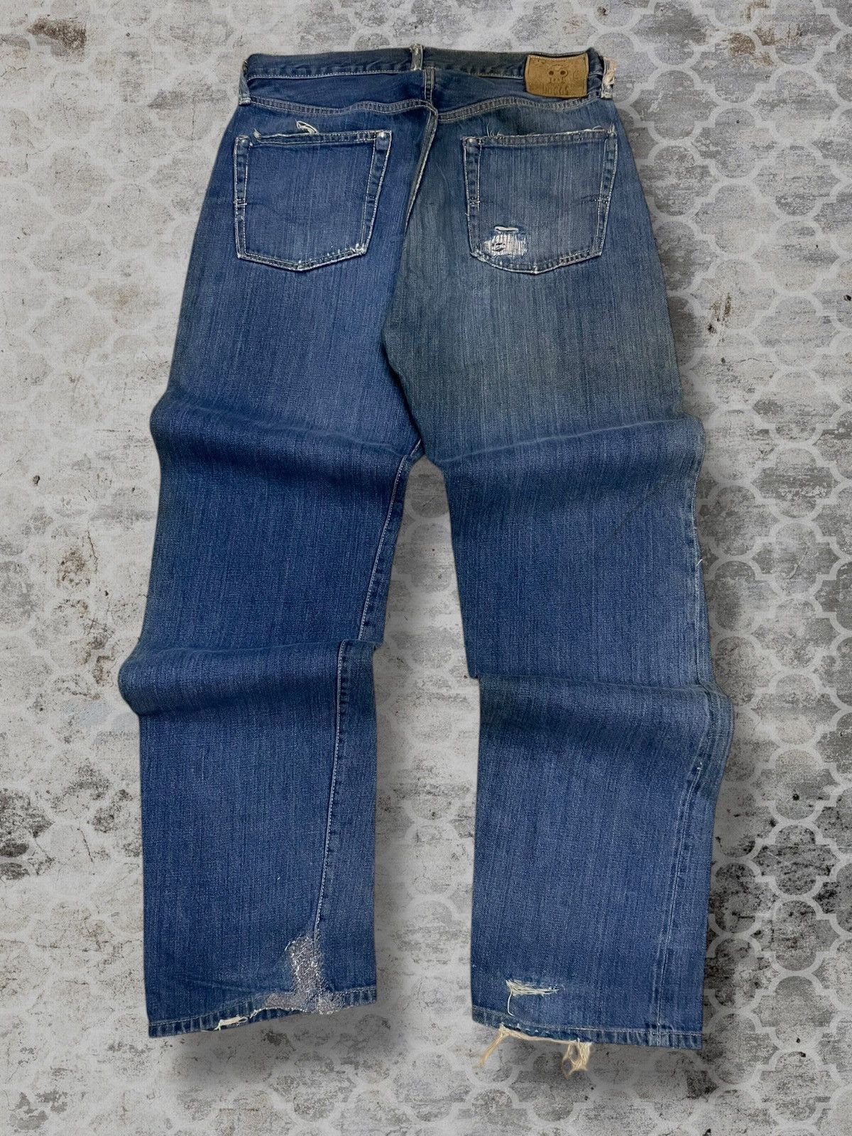 Japanese Brand Vintage 90s Designer Hoggs By Nephentes Selvedge Distressed Size US 29 - 13 Thumbnail