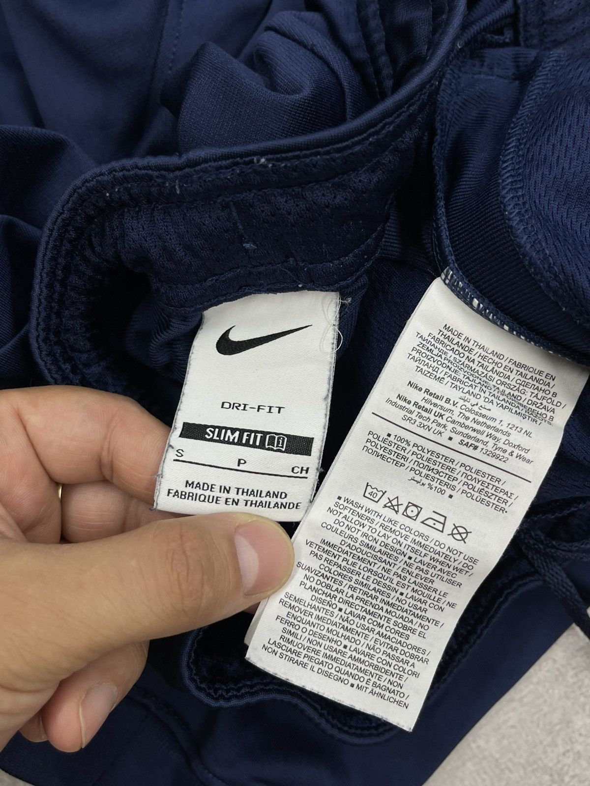 Nike Mens Nike PSG Paris Saint Germain Navy Soccer Sweatpants Size US 30 / EU 46 - 8 Thumbnail