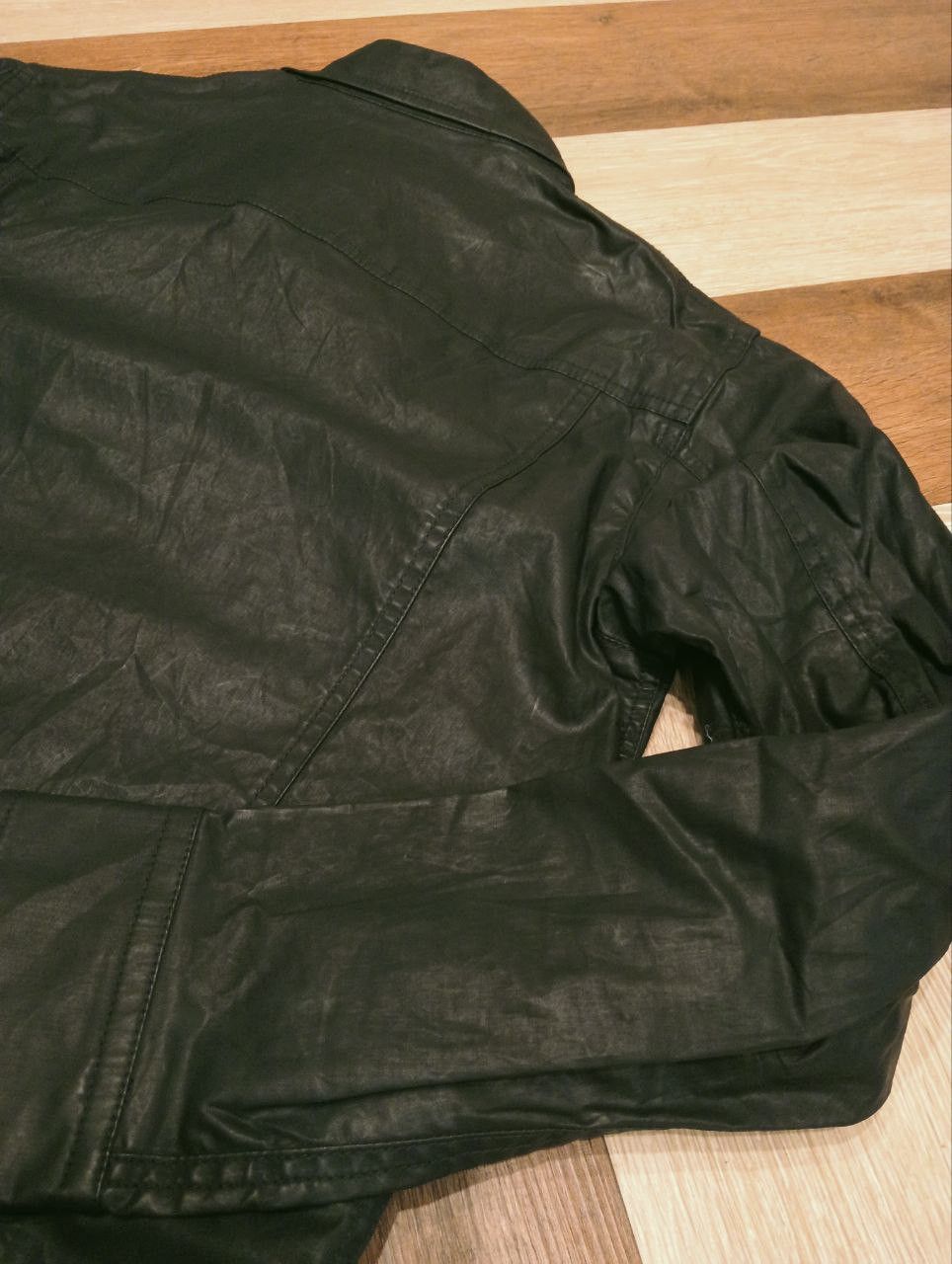 Nicole Club NICOLE CLUB JAPAN WAXED ZIPPER SHIRT - SIZE 48 Size US M / EU 48-50 / 2 - 13 Thumbnail