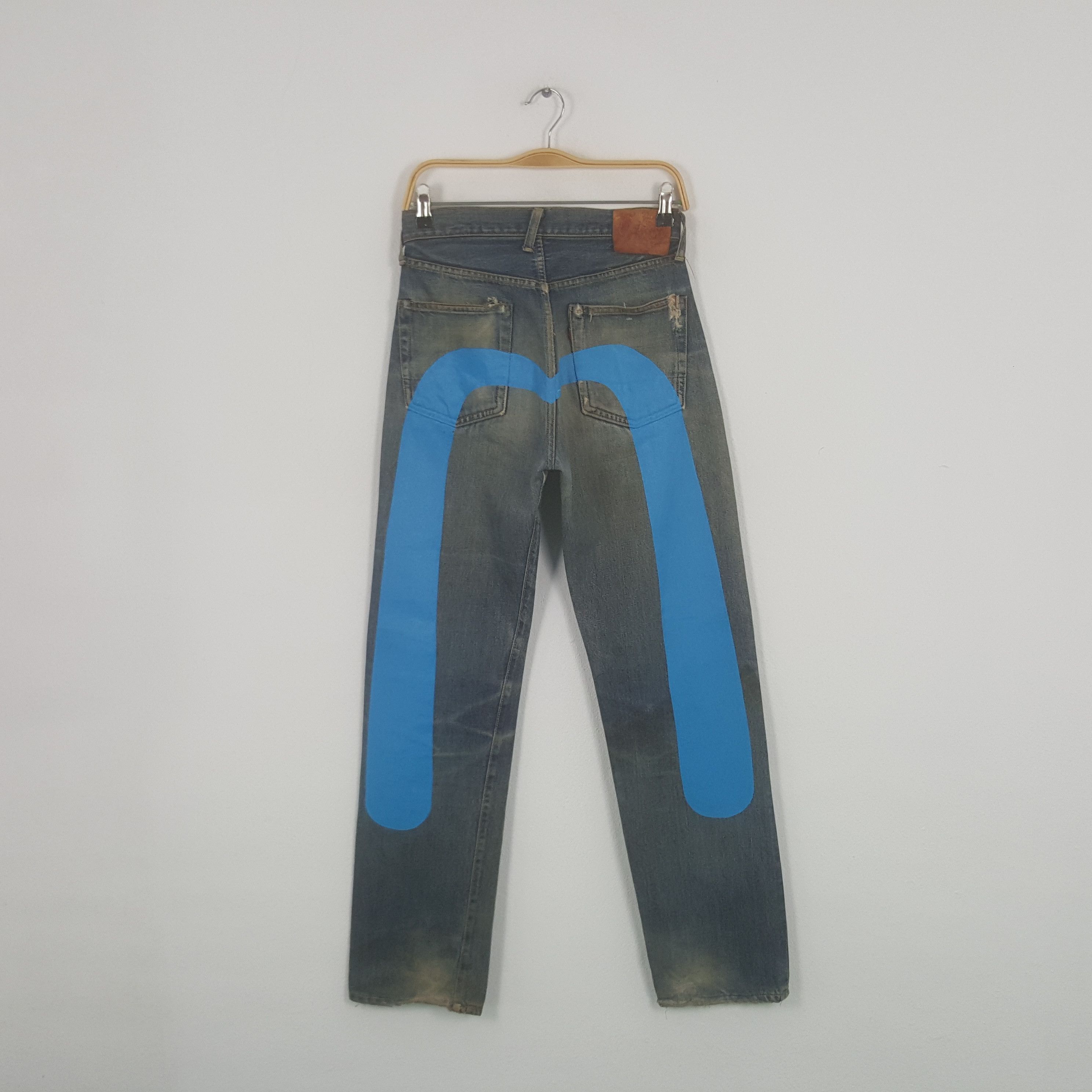 Evisu Vintage Evis Japanese Brand Daicock Custom Art Denim Jeans Size US 27 - 1 Thumbnail