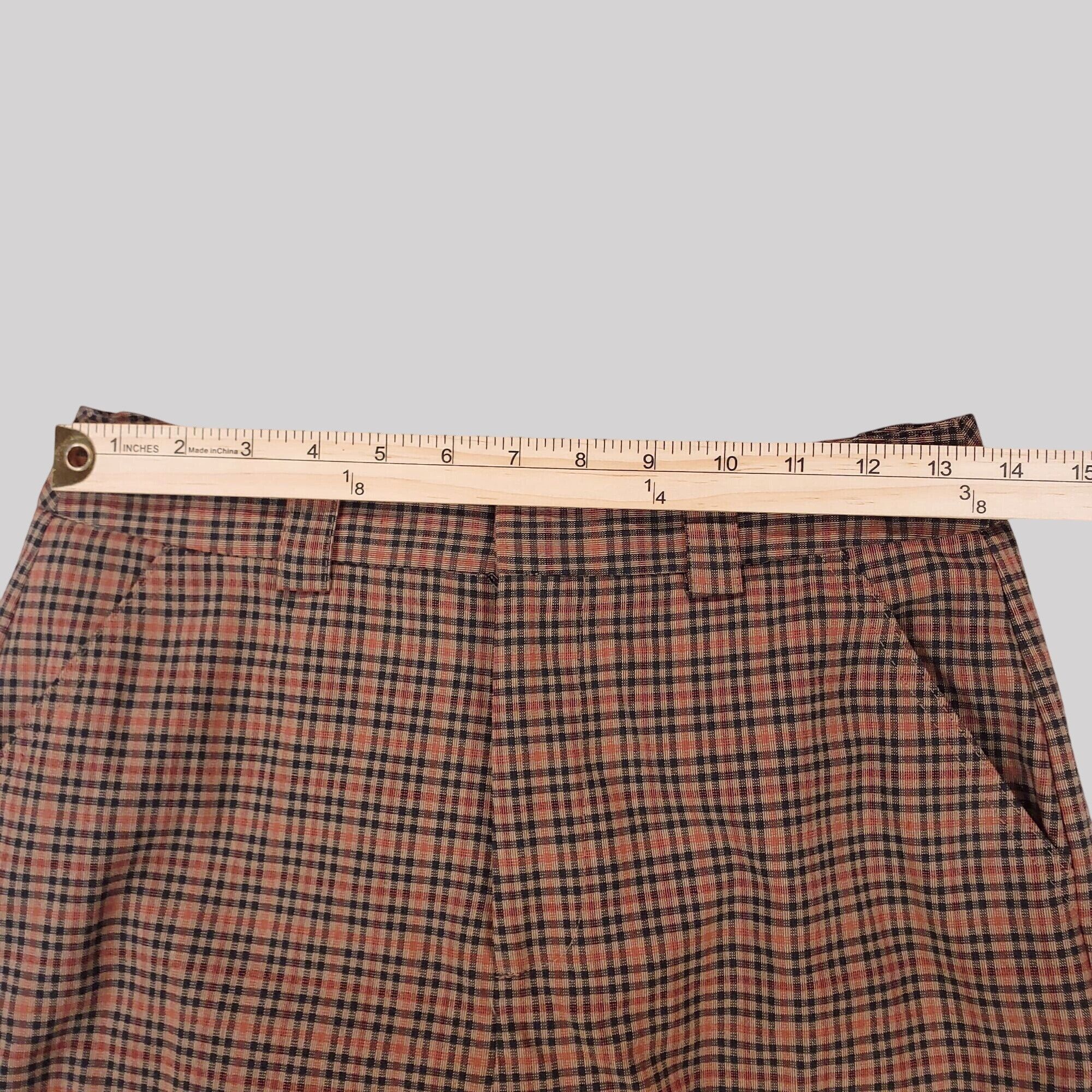Urban Outfitters Urban Outfitters Brown/Tan Checkered Plaid Cargo Jogger Pant Size 28" / US 6 / IT 42 - 12 Thumbnail