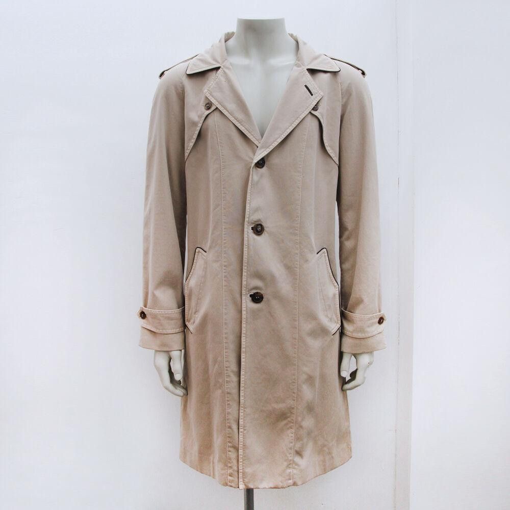 image of Maison Margiela Belted Trench Rain Coat Jacket in Beige, Men's (Size Medium)