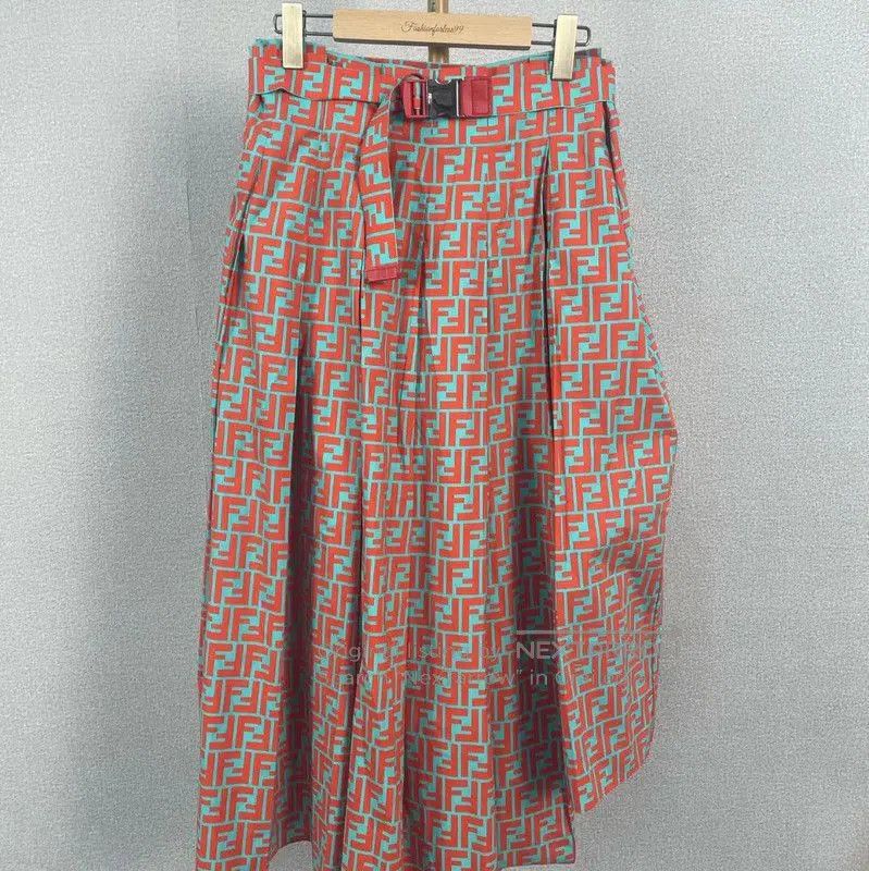 Fendi Fendi Colorful Cotton Midi Skirt for Women . Size 31" - 1 Thumbnail