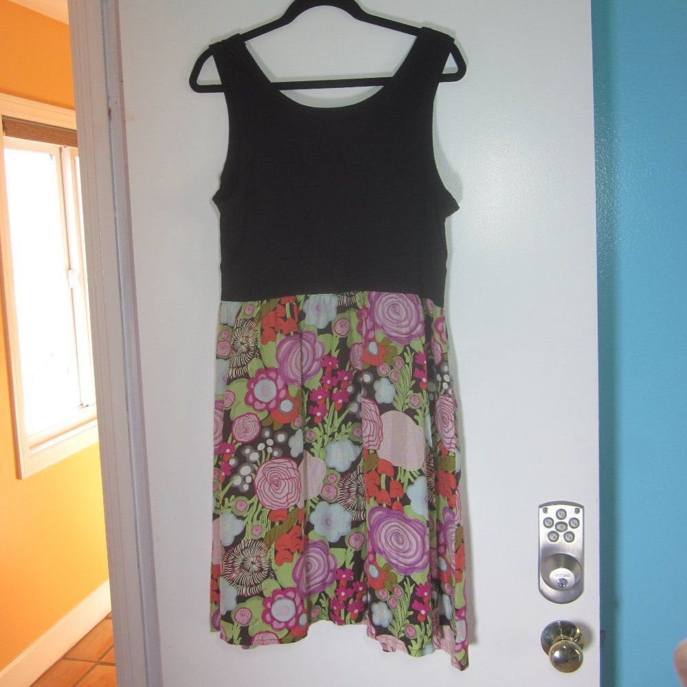 Anthropologie Anthropologie Fei Womens Size L Rayon & Silk Floral Tank Dre Size L / US 10 / IT 46 - 6 Thumbnail