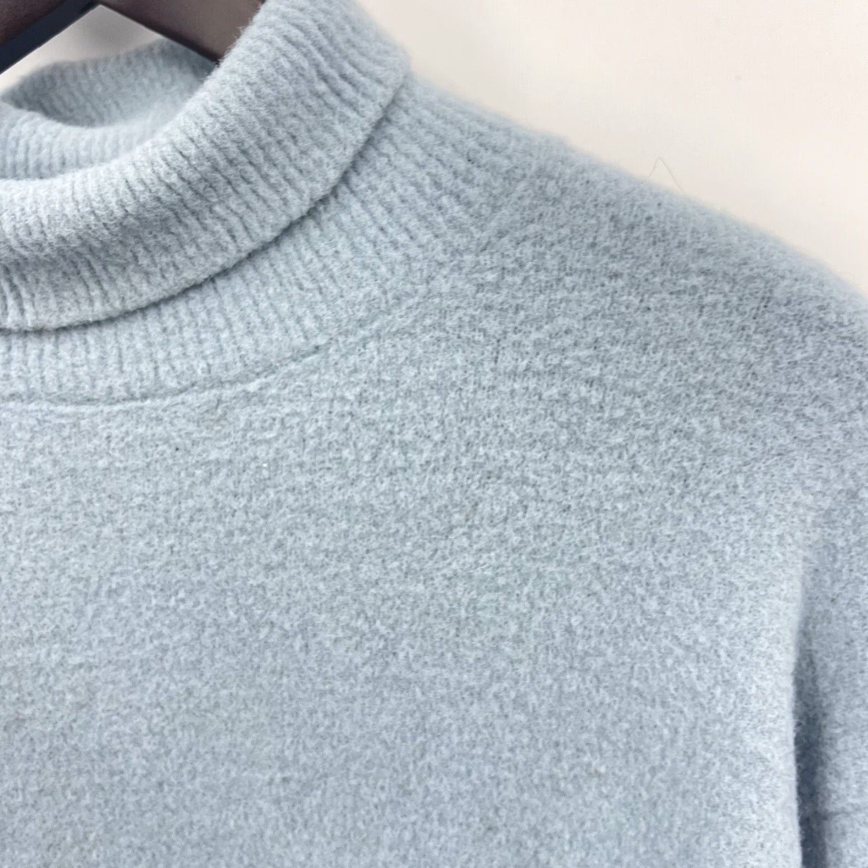 Aritzia VINTAGE Wilfred Free Turtleneck Sweater Womens Small Blue Knit Long Sleeve Casual Fall Winter 2020s Ladies Size S / US 4 / IT 40 - 5 Thumbnail