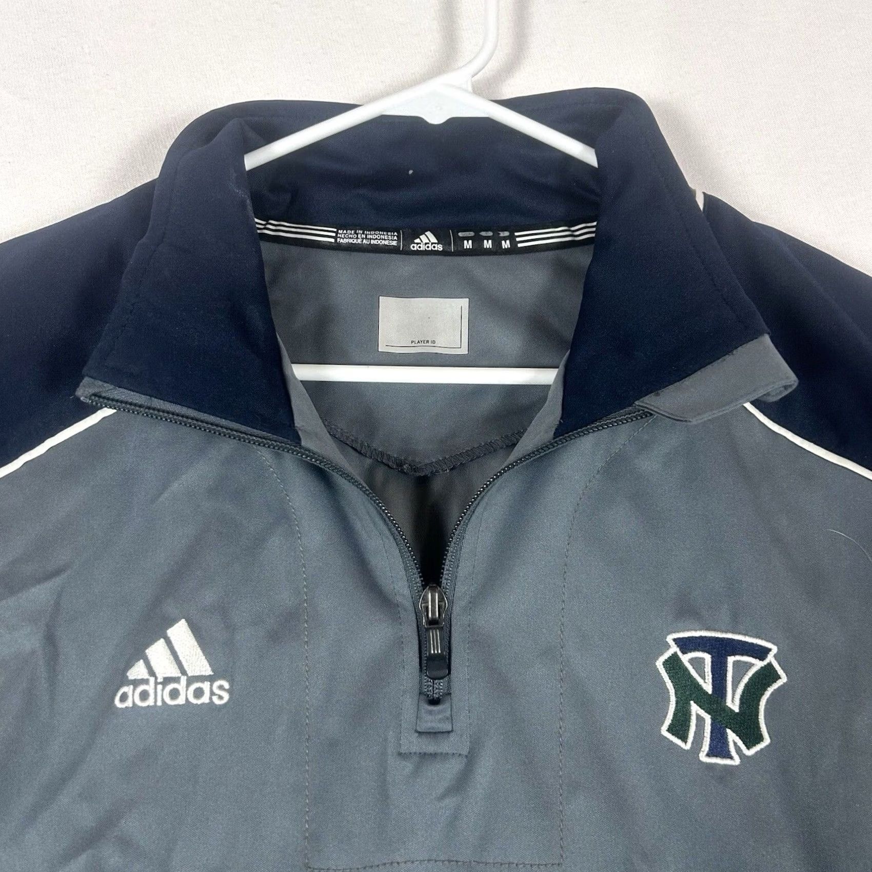 Adidas Adidas Soccer Windbreaker Shirt Mens M Gray Short Sleeve Casual Football Size US M / EU 48-50 / 2 - 2 Thumbnail