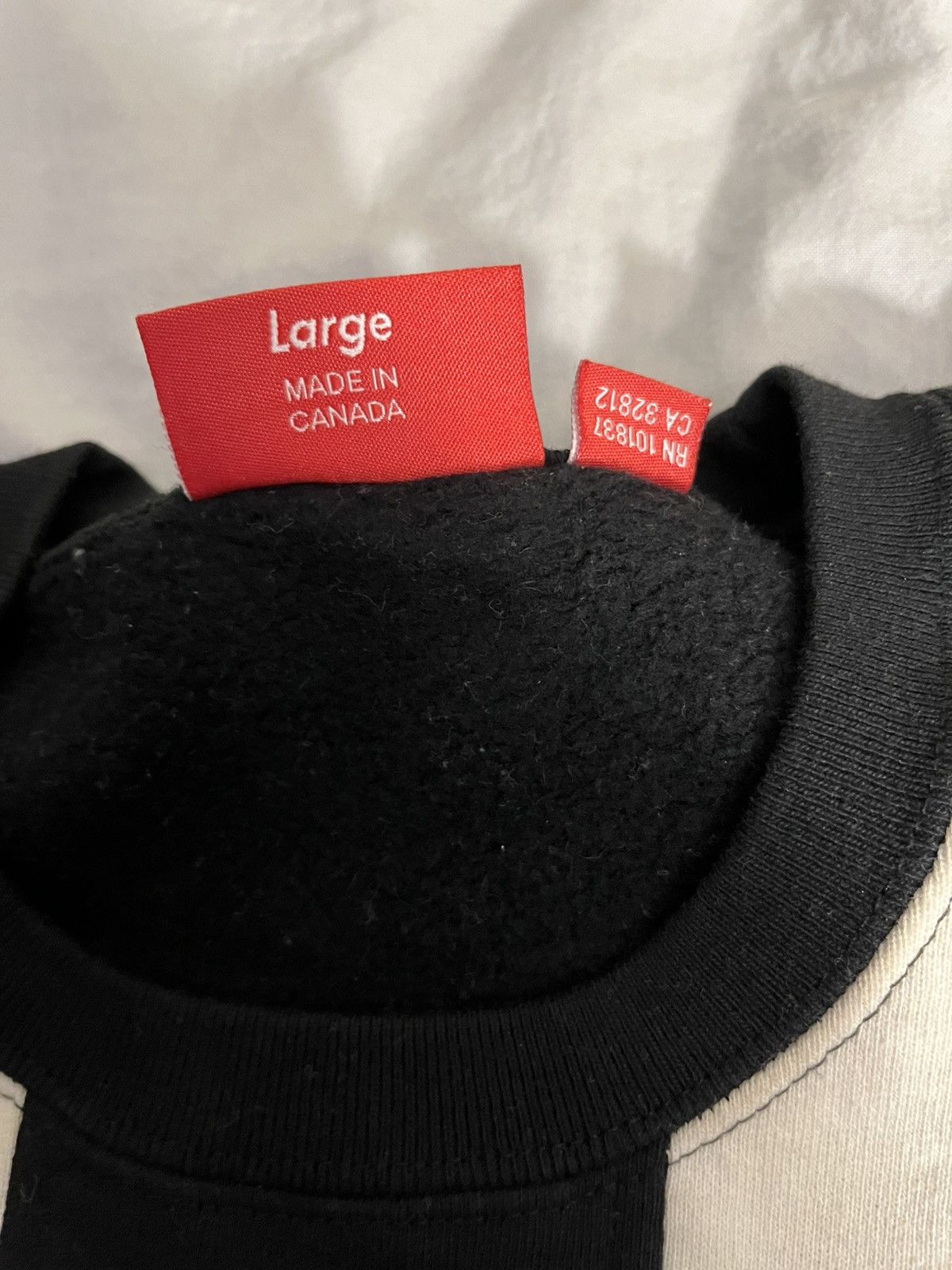 Supreme Supreme vertical logo crewneck black Size US L / EU 52-54 / 3 - 4 Thumbnail