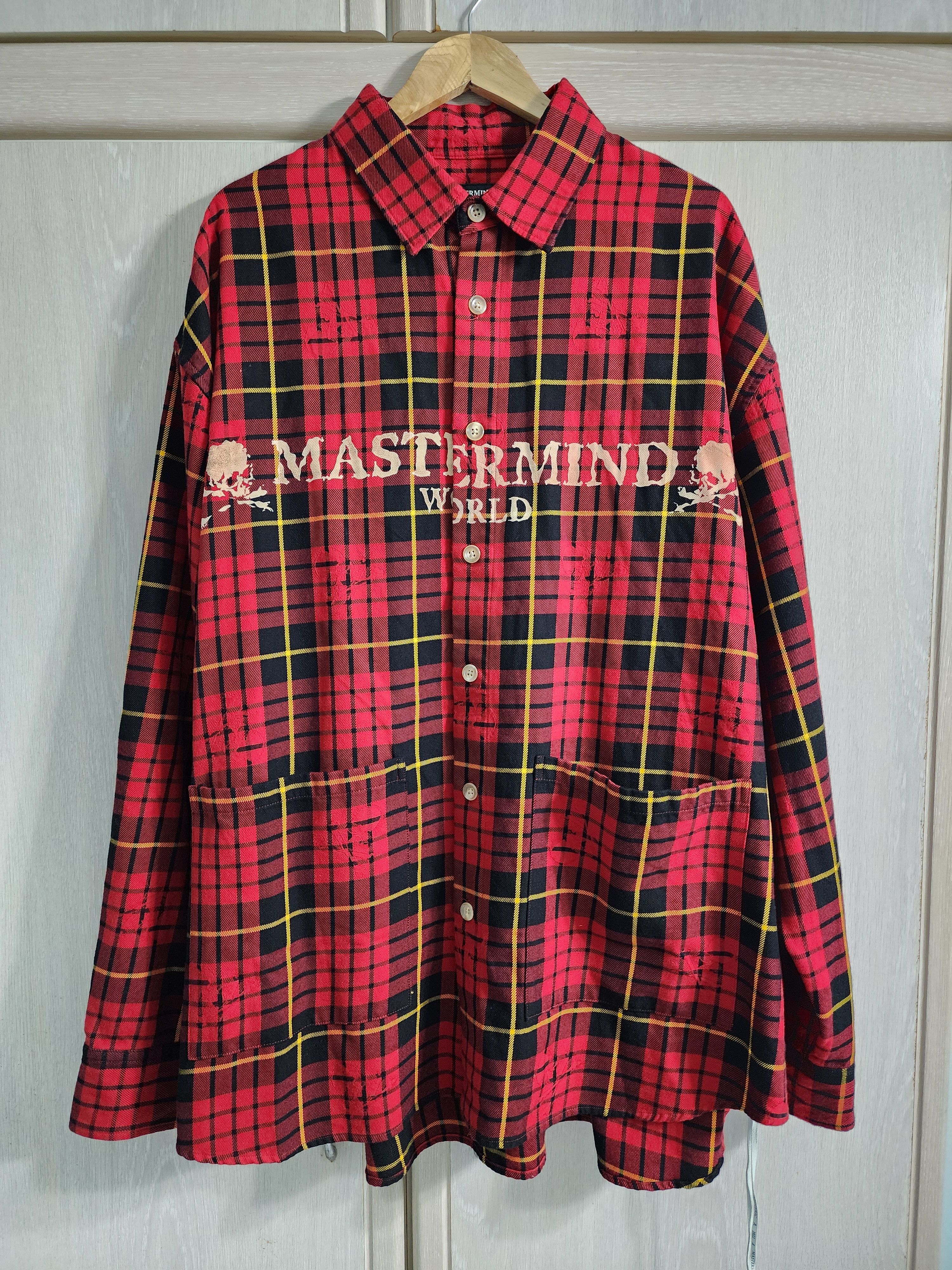 Mastermind Japan Oversized Plaid Shirt Size US XL / EU 56 / 4 - 2 Thumbnail