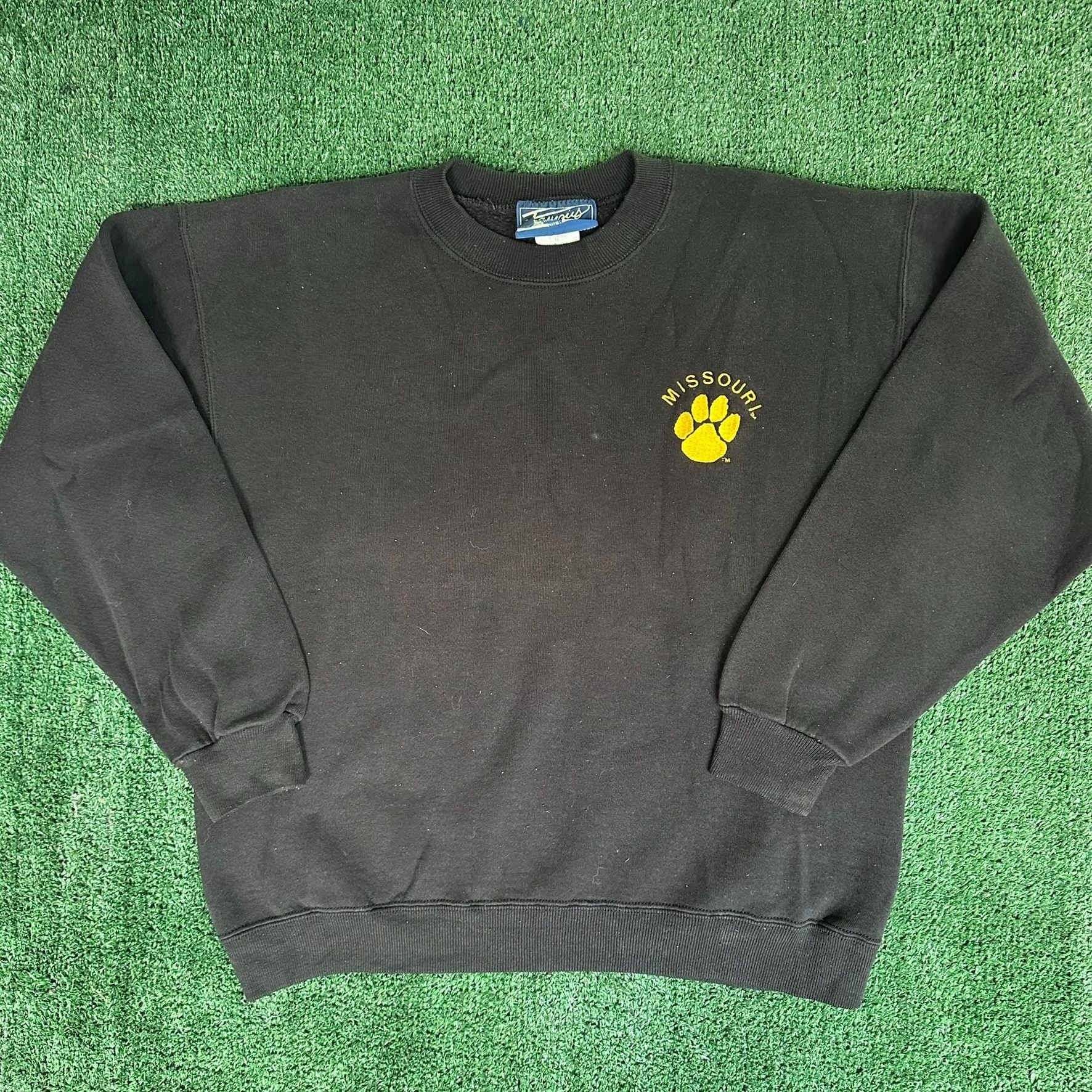 NCAA Vintage 90s Missouri Tigers Sweatshirt NCAA Mizzou Crewneck Size US M / EU 48-50 / 2 - 1 Thumbnail