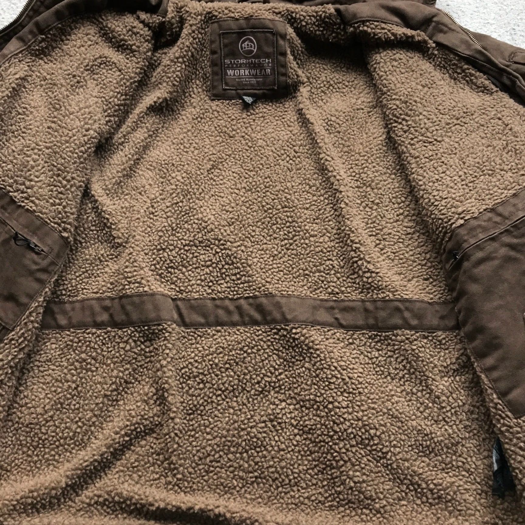 Stormtech Stormtech Performance Workwear Sherpa Canvas Jacket Mens Large Brown Size US L / EU 52-54 / 3 - 5 Thumbnail