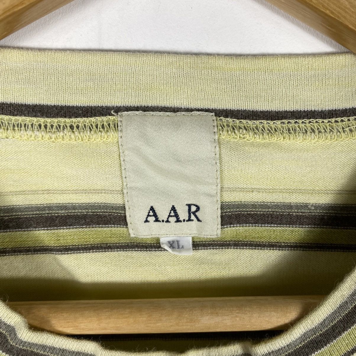 Yohji Yamamoto A.A.R By Yohji Yamamoto Striped Tee Shirt Extra Large Size Size US XL / EU 56 / 4 - 5 Thumbnail