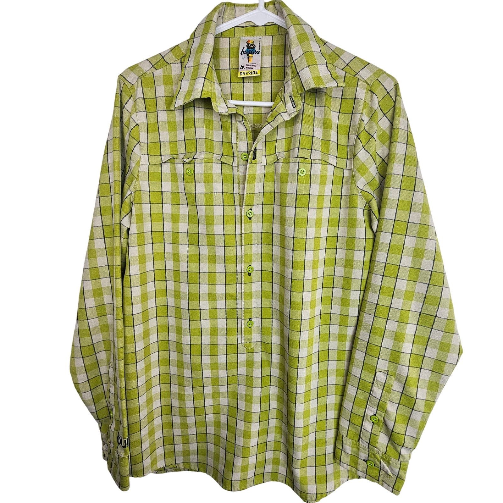 Burton Burton Dryride Mens Cool Flavors Poly Flannel Shirt M Gorp Size US M / EU 48-50 / 2 - 1 Thumbnail